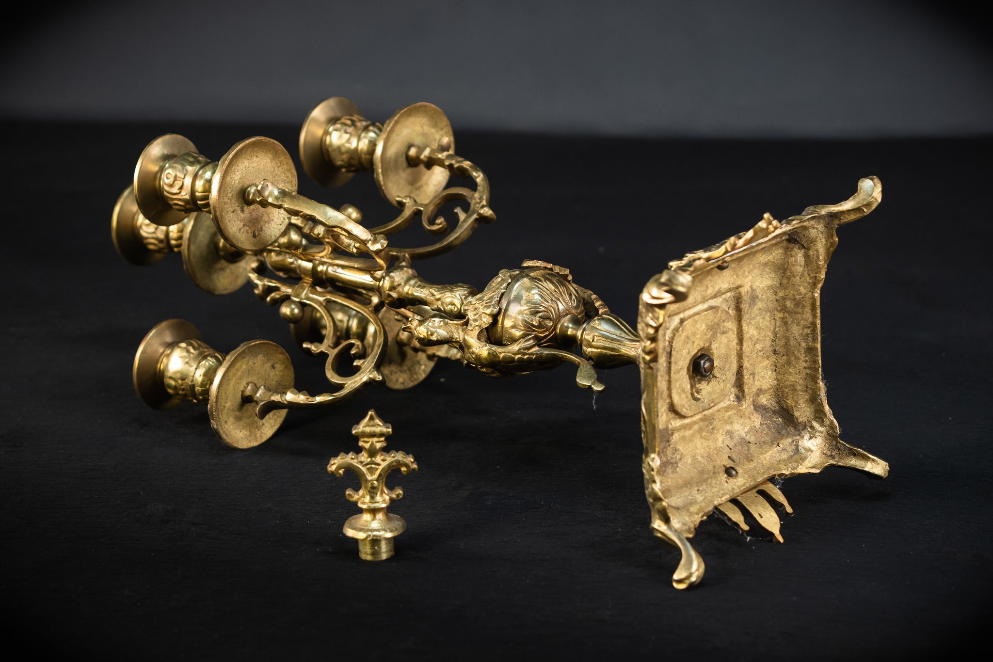 Candelabra Pair | 1800s Bronze | Neo-Reneissance | 21.5"