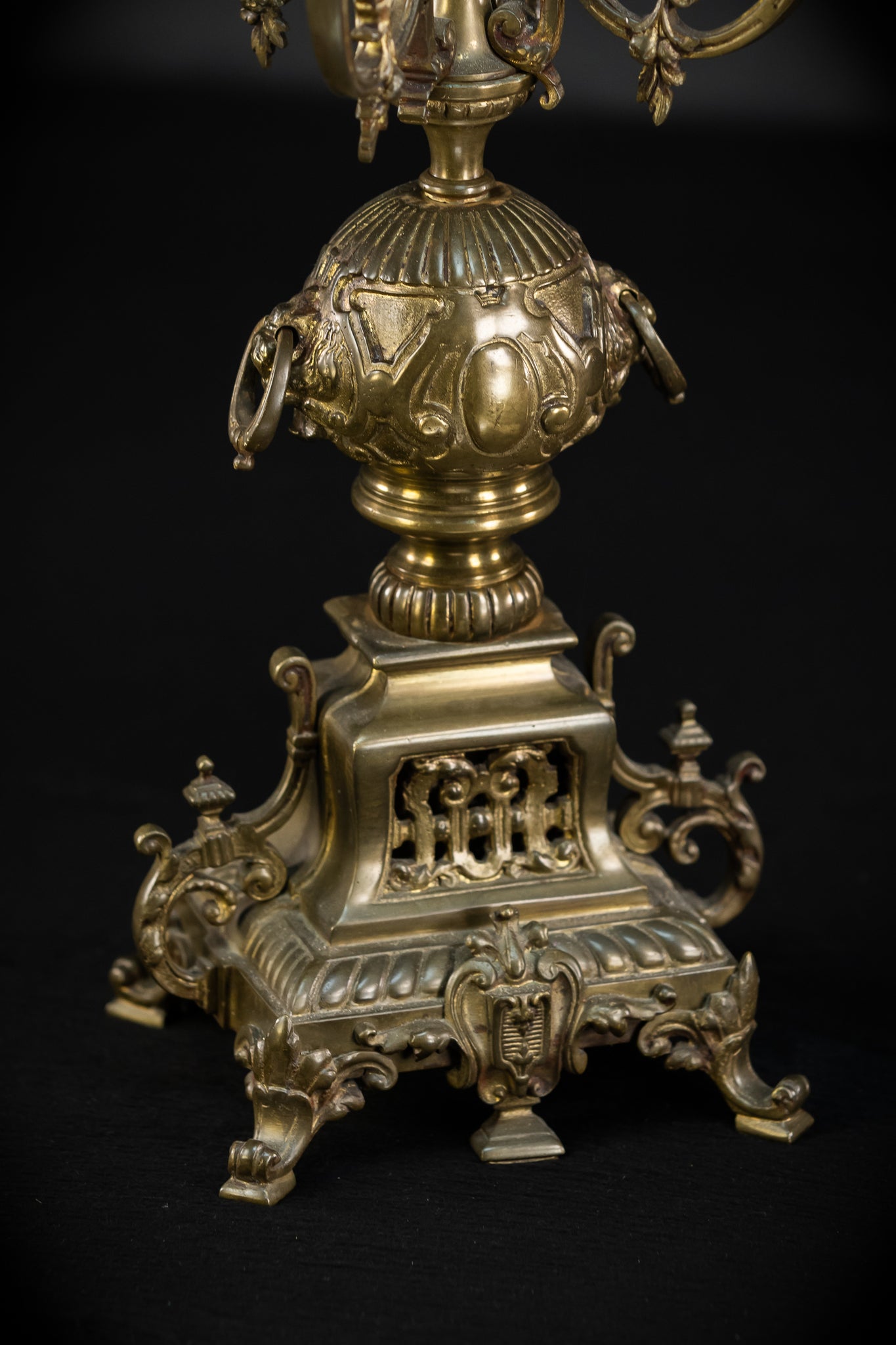 Candelabra Pair | Two French 1800s | Neo-Reneissance 17.9"