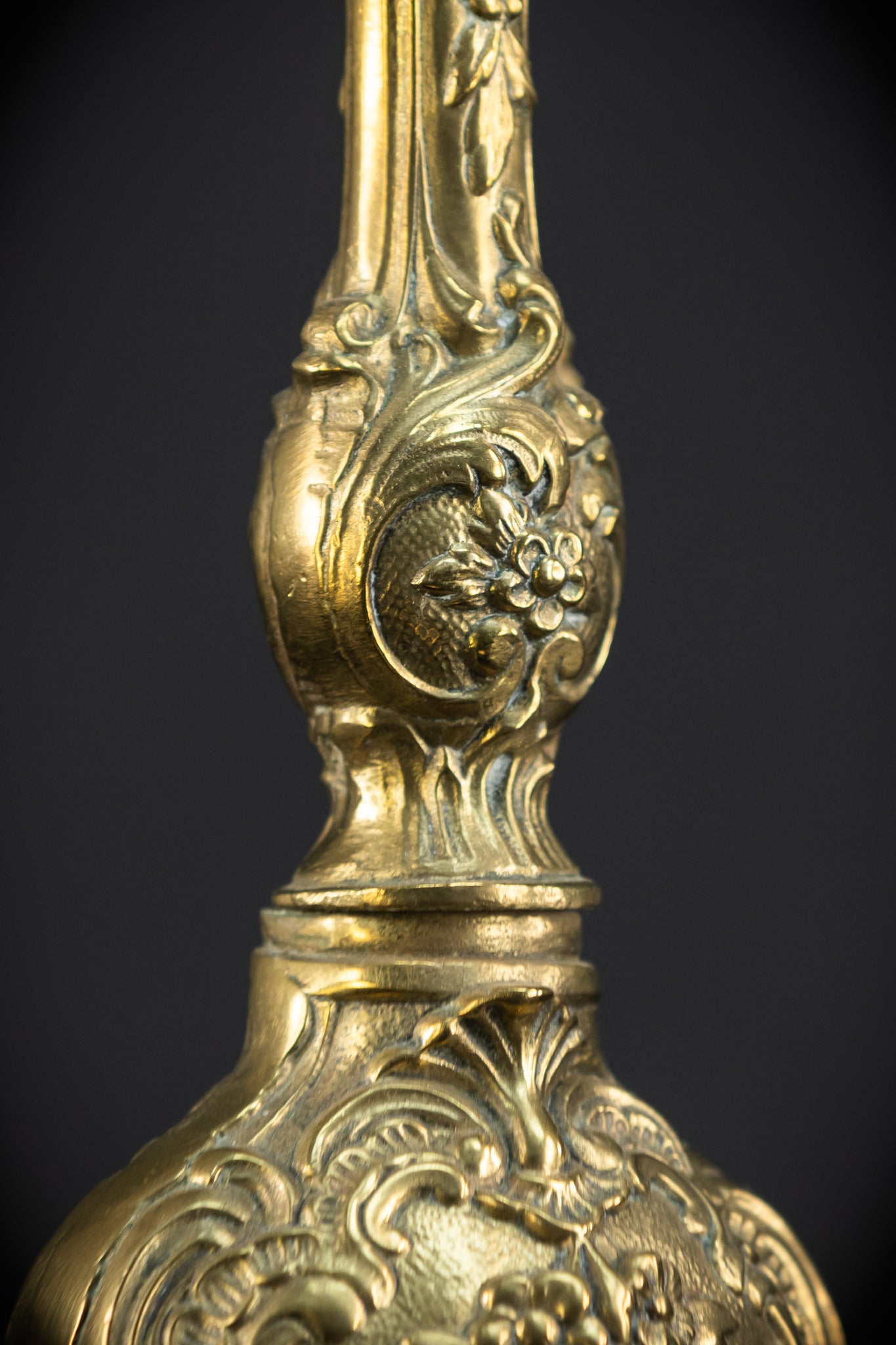 Candelabra Pair | 1800s Antique Rococo Revival | 15"/ 38 cm
