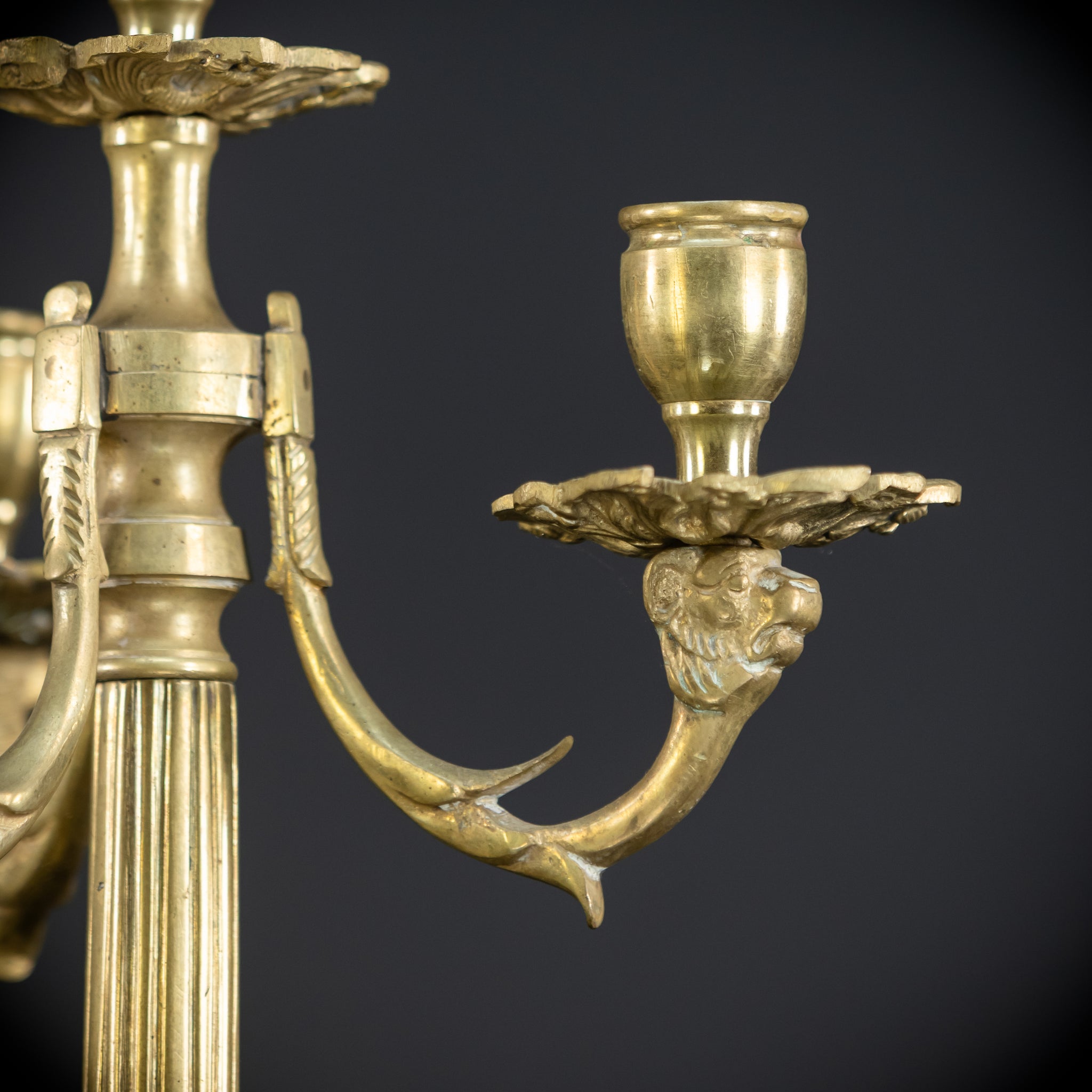 Candelabra Pair | Bronze 1800s | 13.4"