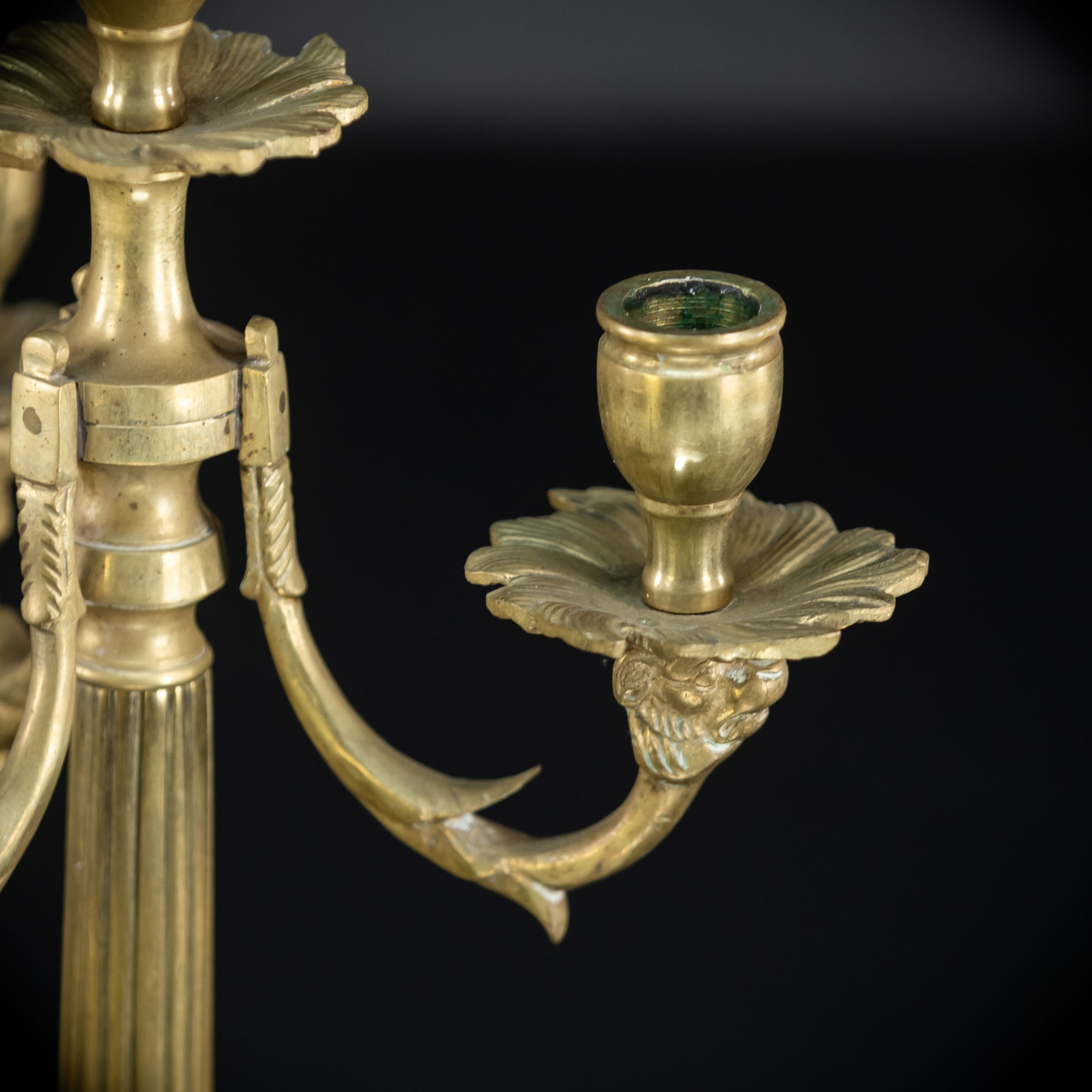 Candelabra Pair | Bronze 1800s | 13.4"