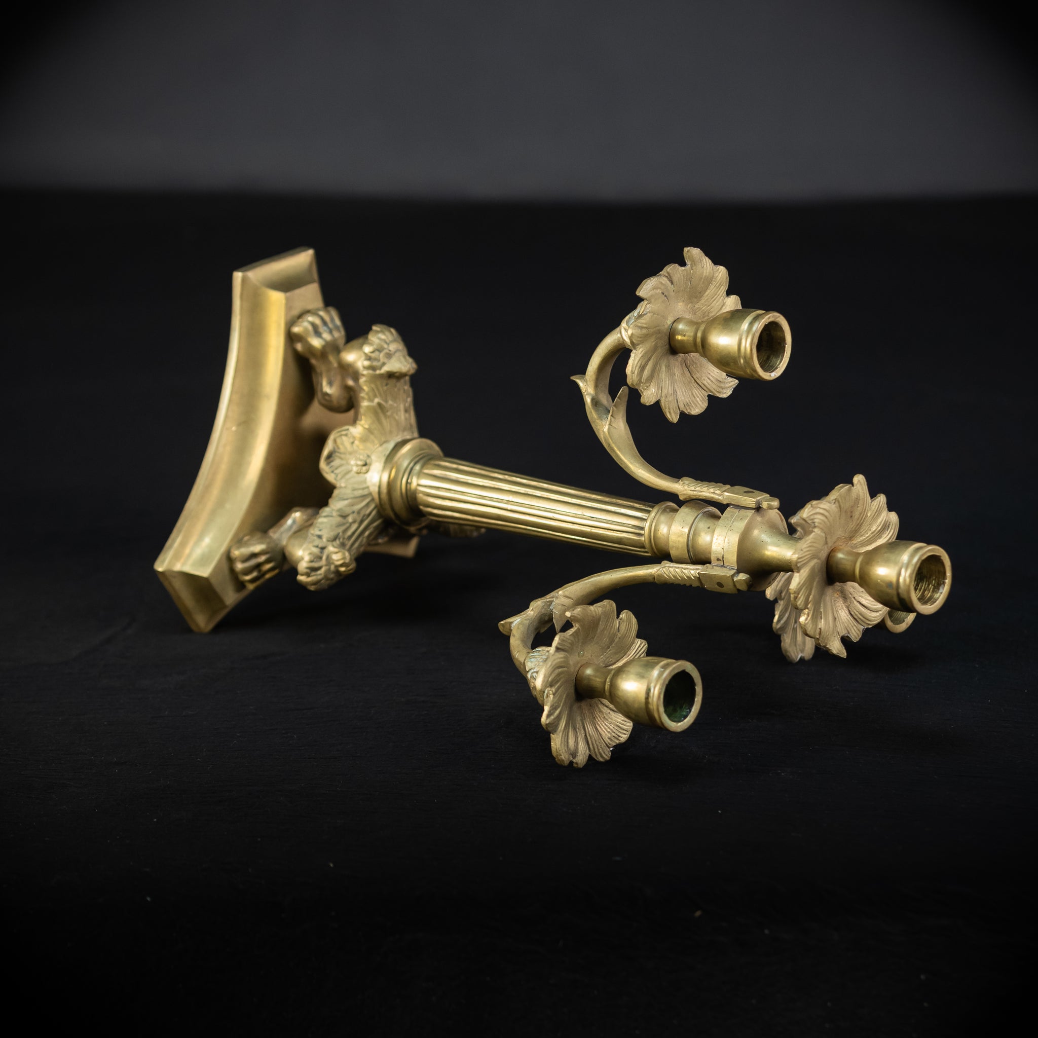 Candelabra Pair | Bronze 1800s | 13.4"