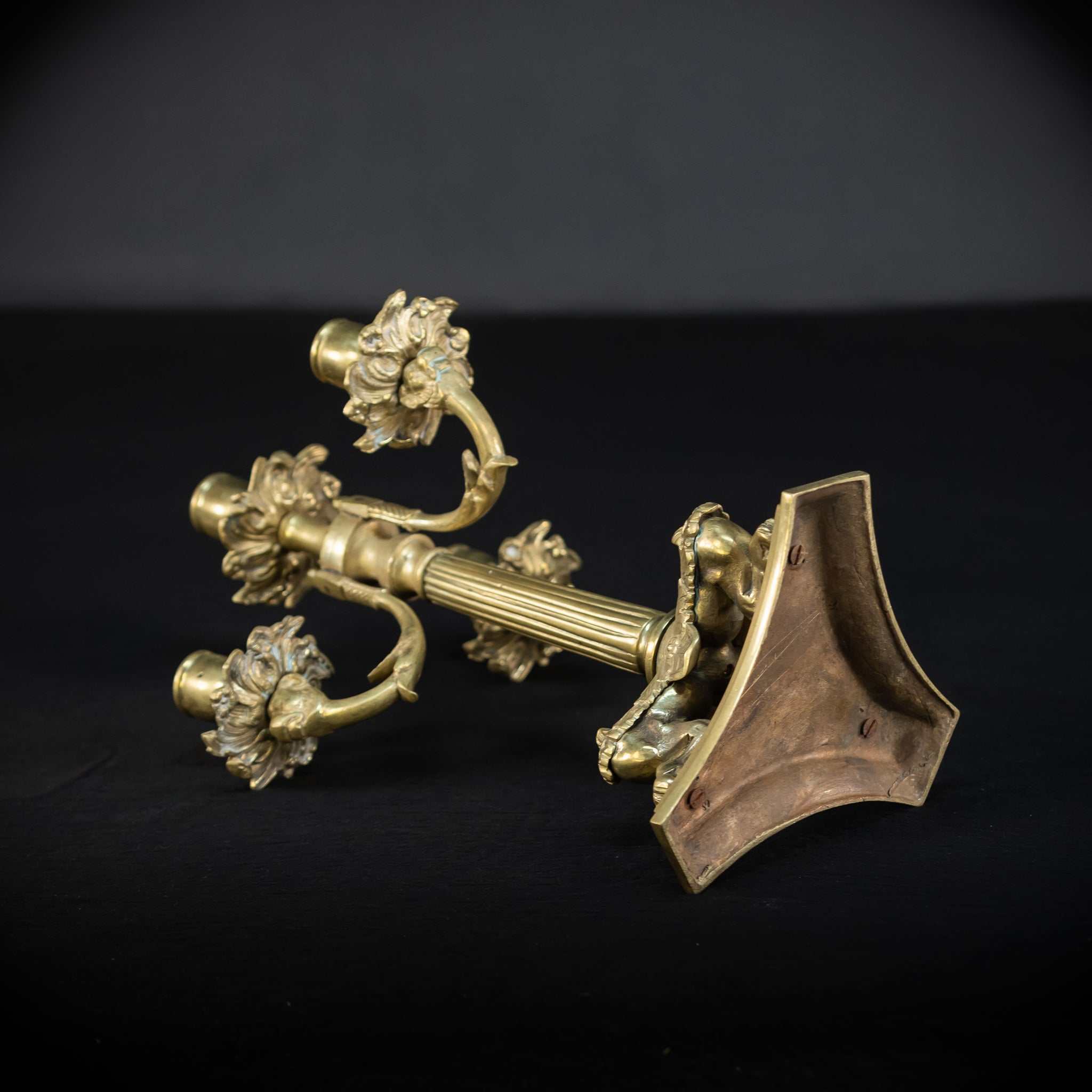 Candelabra Pair | Bronze 1800s | 13.4"