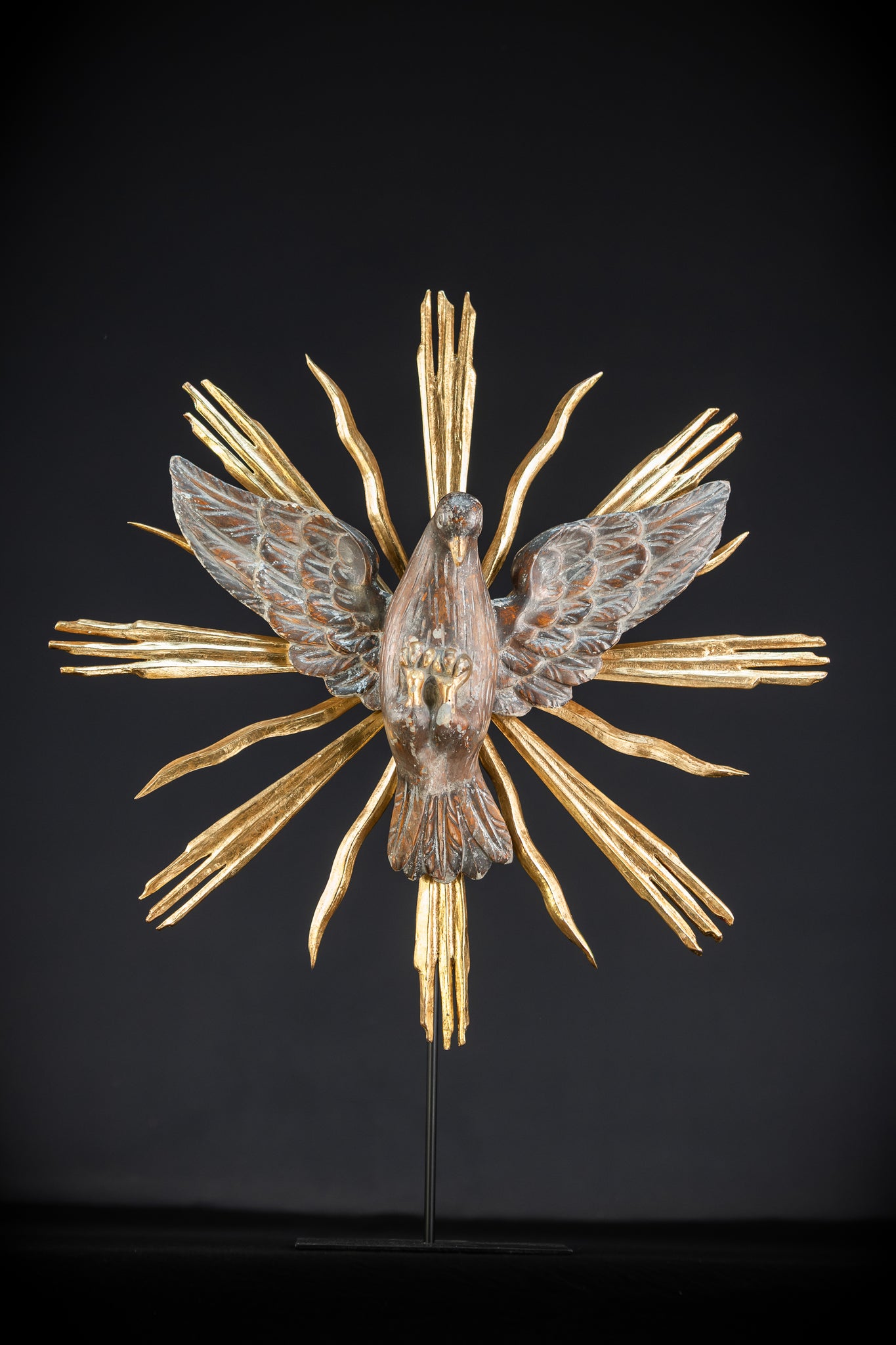 God The Holy Spirit Statue | 1700s Antique 17.5" / 44.5 cm
