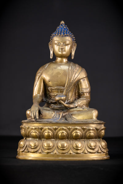 Guatama Buddha Bronze Statue 1800s | 16.2"
