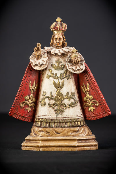 Infant Jesus of Prague Plaster Statue | 10.4"