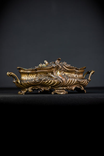Jardiniere Bronze Antique | French 1800s | 17.7”