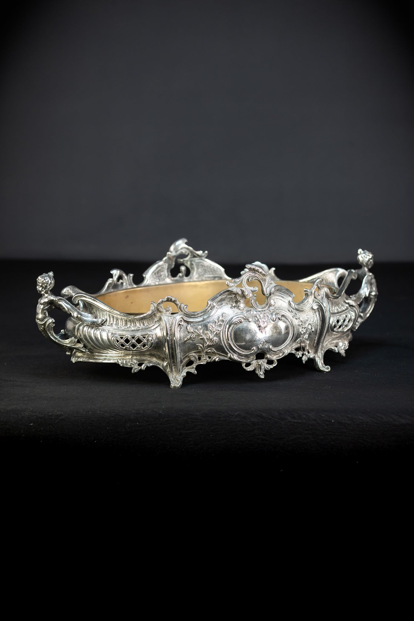 Jardiniere Silver Plated Antique 1700s | 18.5”