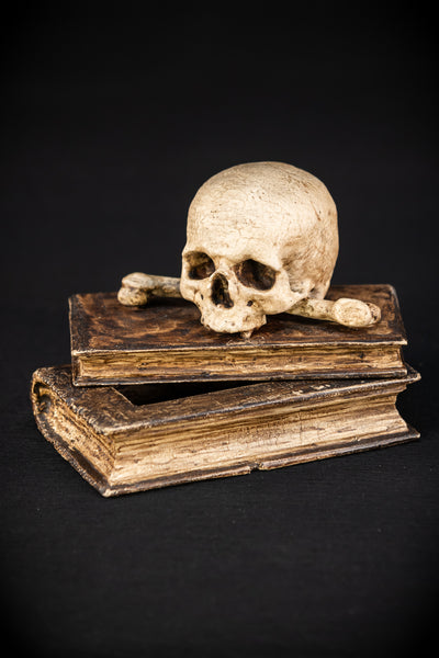 Healers Memento Mori Wooden Sculpture | 18th Century