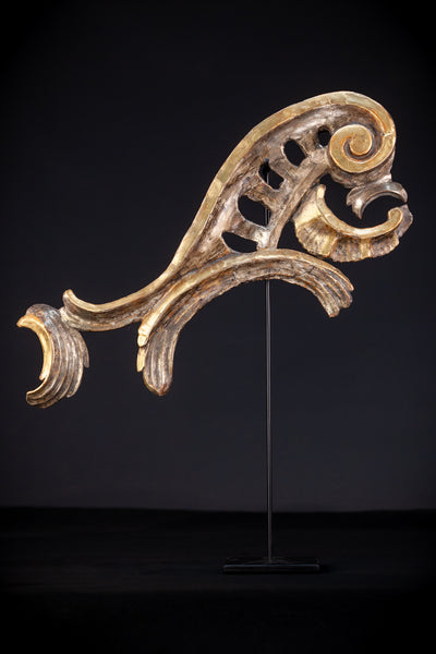 Baroque Wooden Element A | Antique 1700s | 21.7'' / 55 cm 