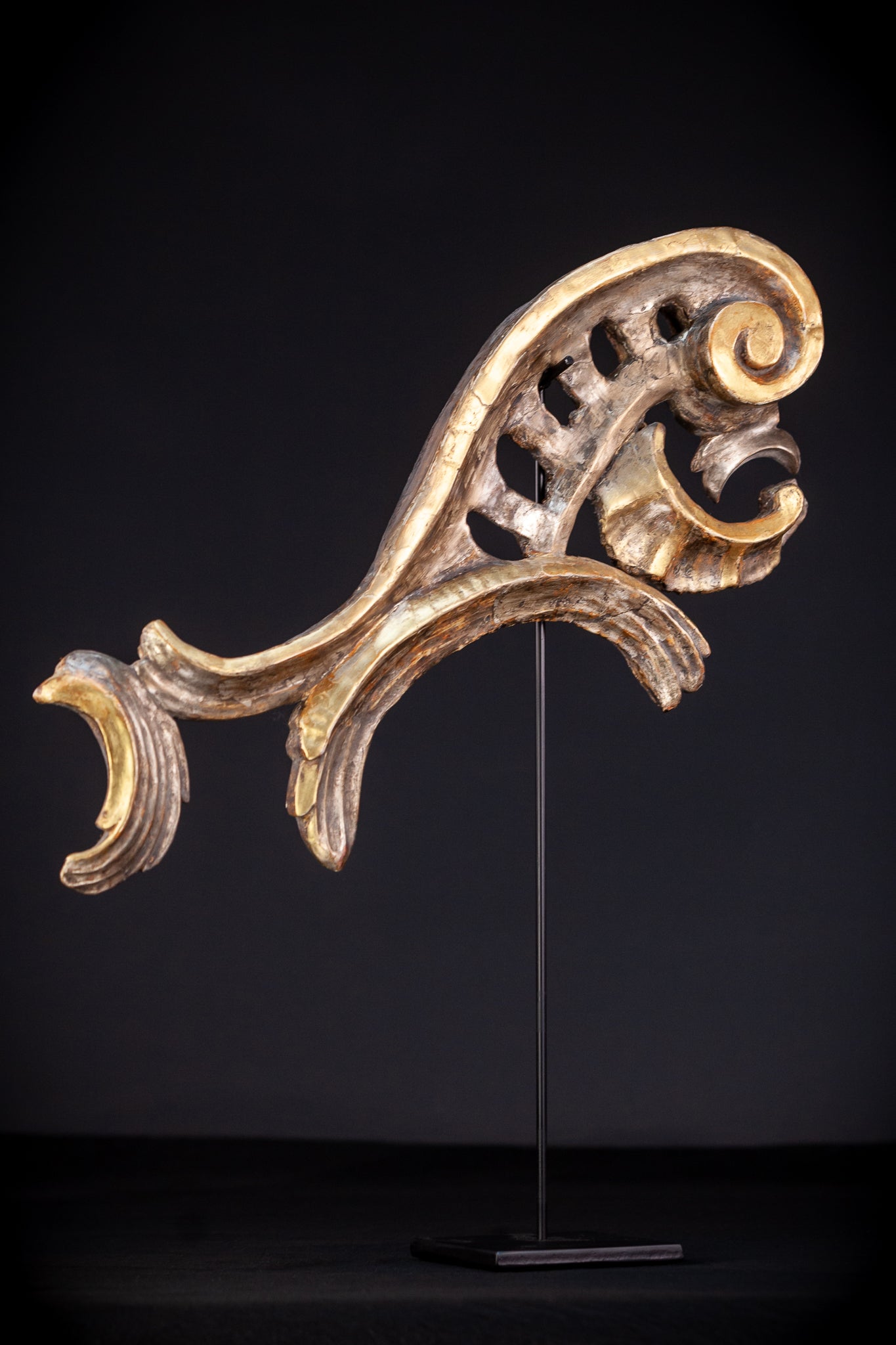 Baroque Wooden Element A | Antique 1700s | 21.7'' / 55 cm