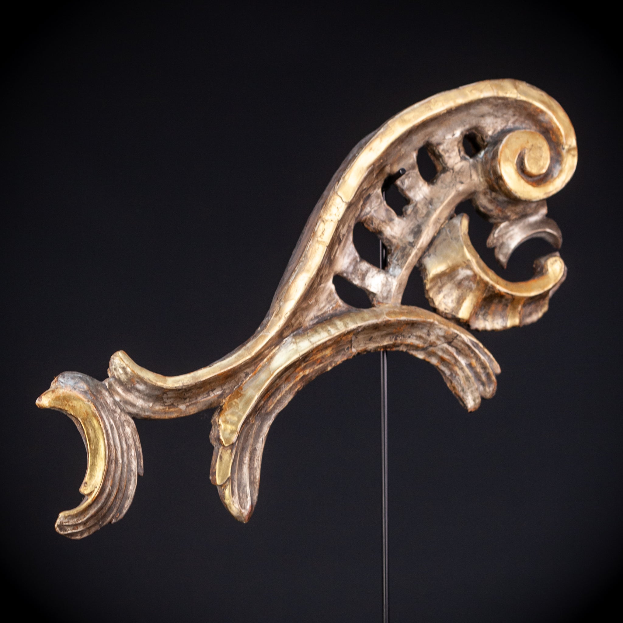 Baroque Wooden Element A | Antique 1700s | 21.7'' / 55 cm