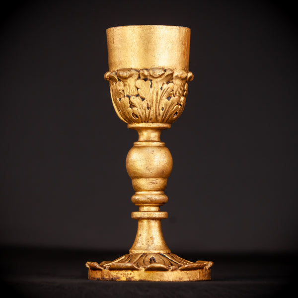 Wooden Church Cup 1700s | Communion Chalice | 11.2” / 28.5 cm