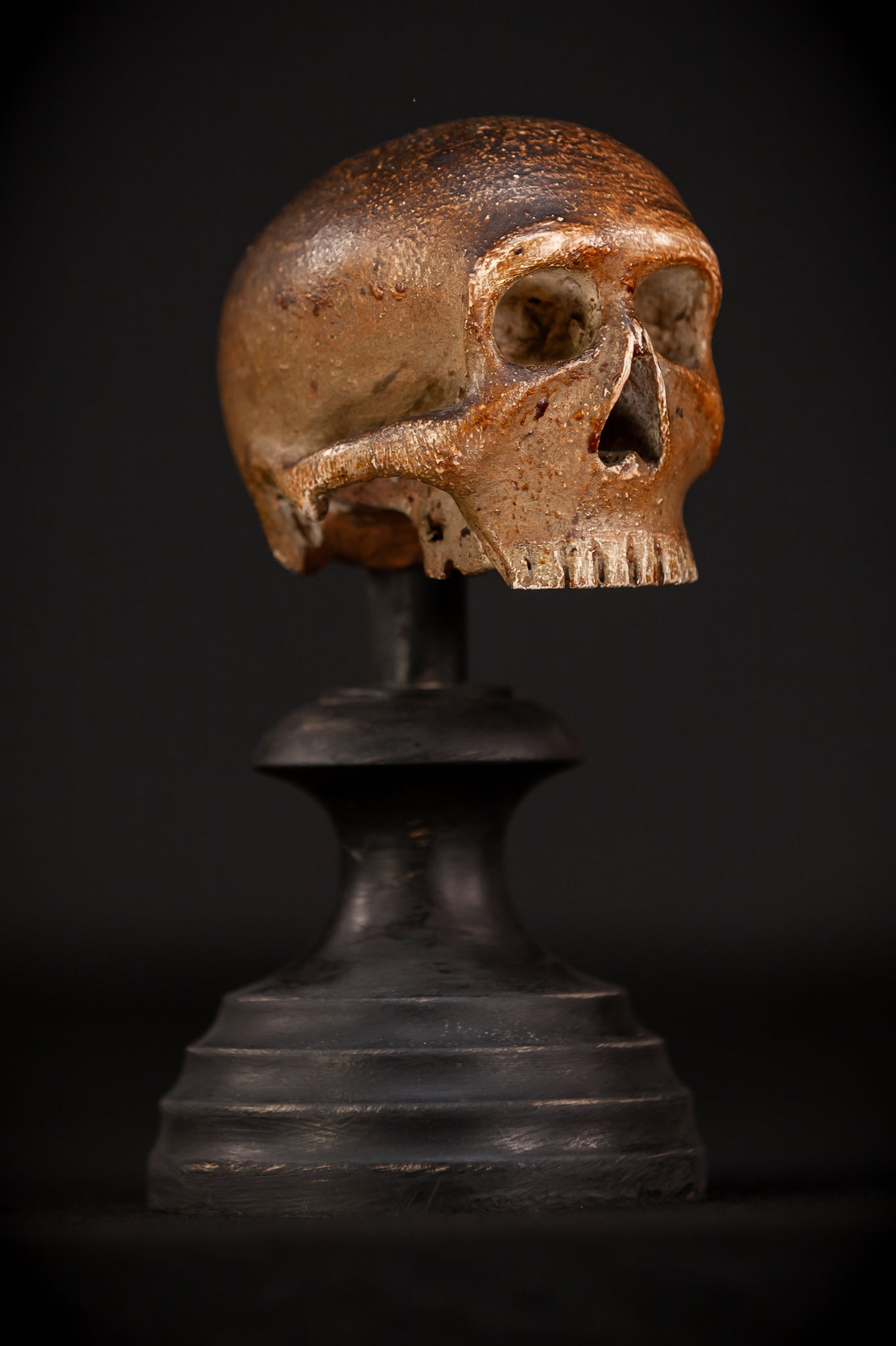 Memento Mori Wood Carving | 1600s Antique