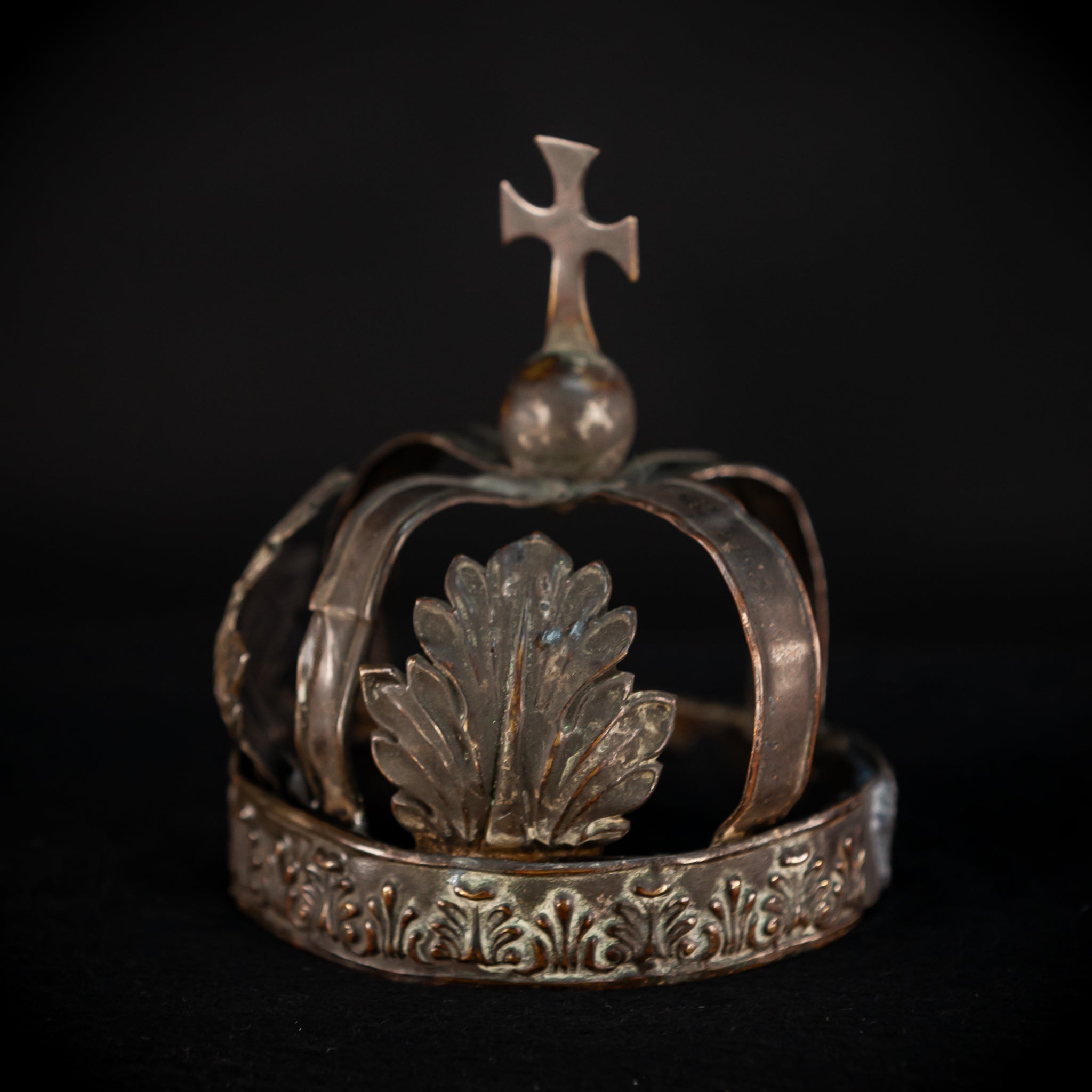 Head Crown for Madonna Santo | 1600s Antique | 4.3” / 11 cm