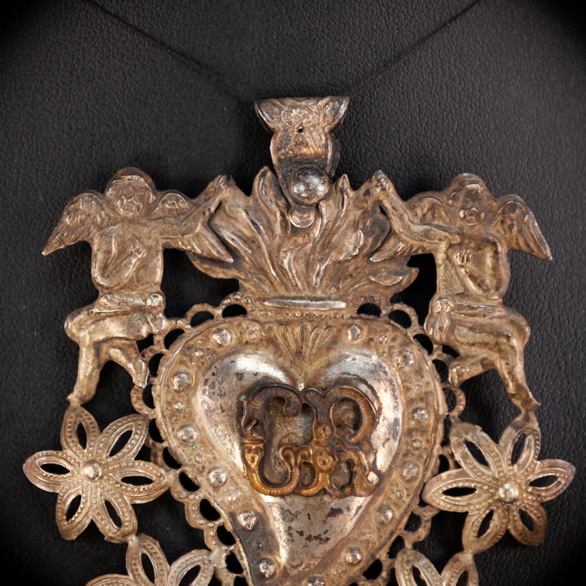 Solid Silver Votive Heart | 1800s Grace Received 3.7"