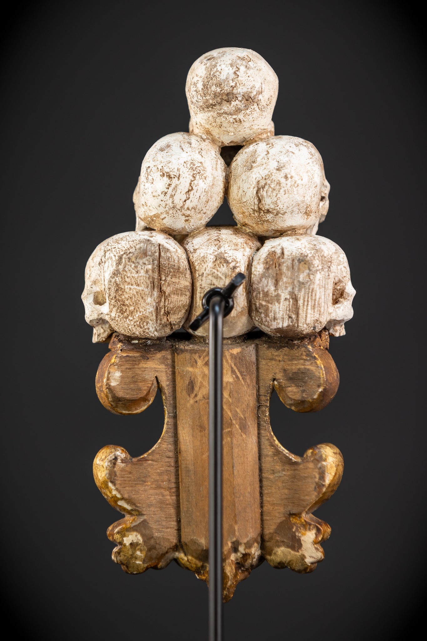 Memento Mori Wood Carving | 1700s Antique | 6.5" / 16.5 cm