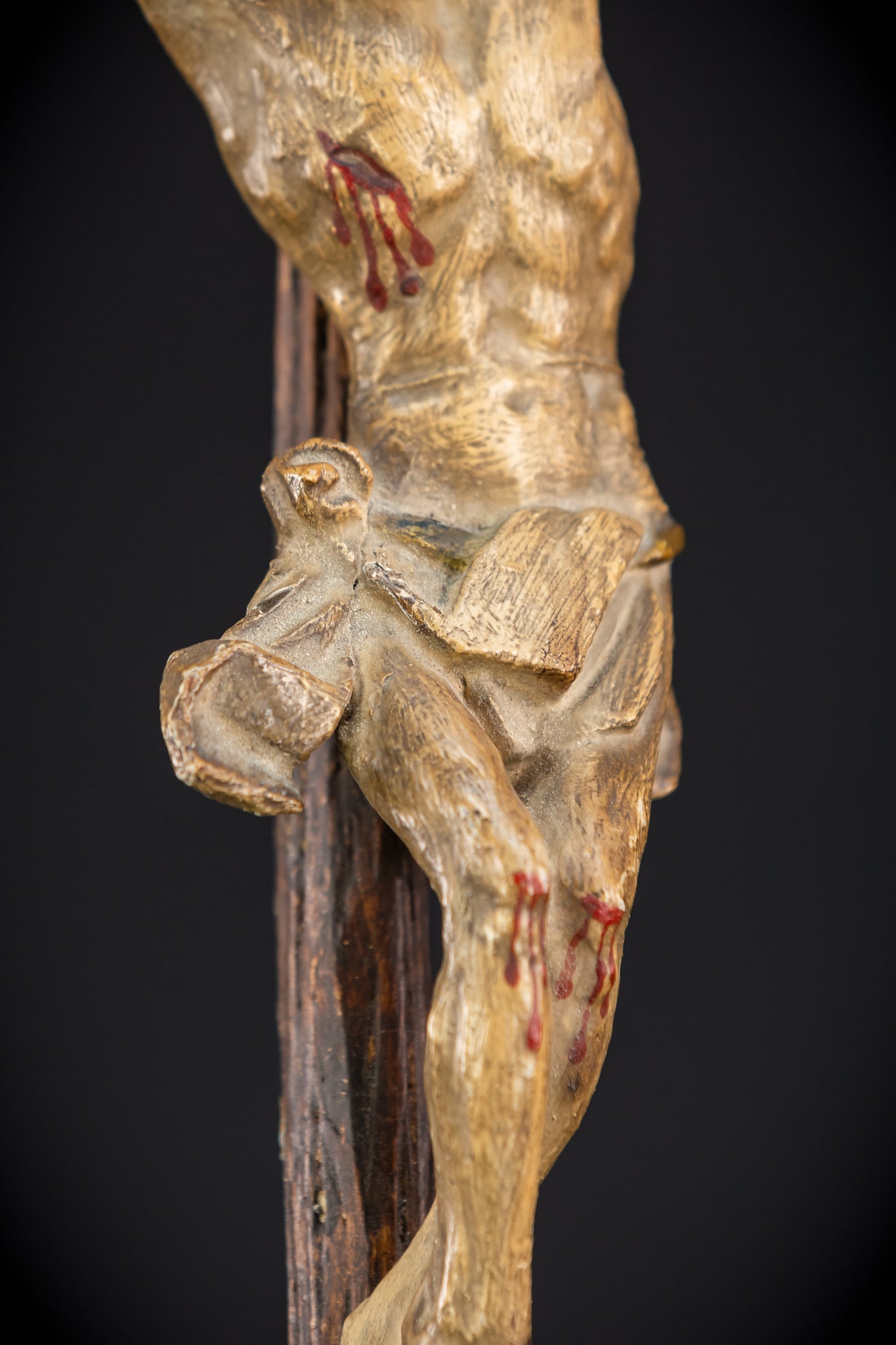Memento Mori Wood Carving | 1700s Antique | 18.9" / 48 cm