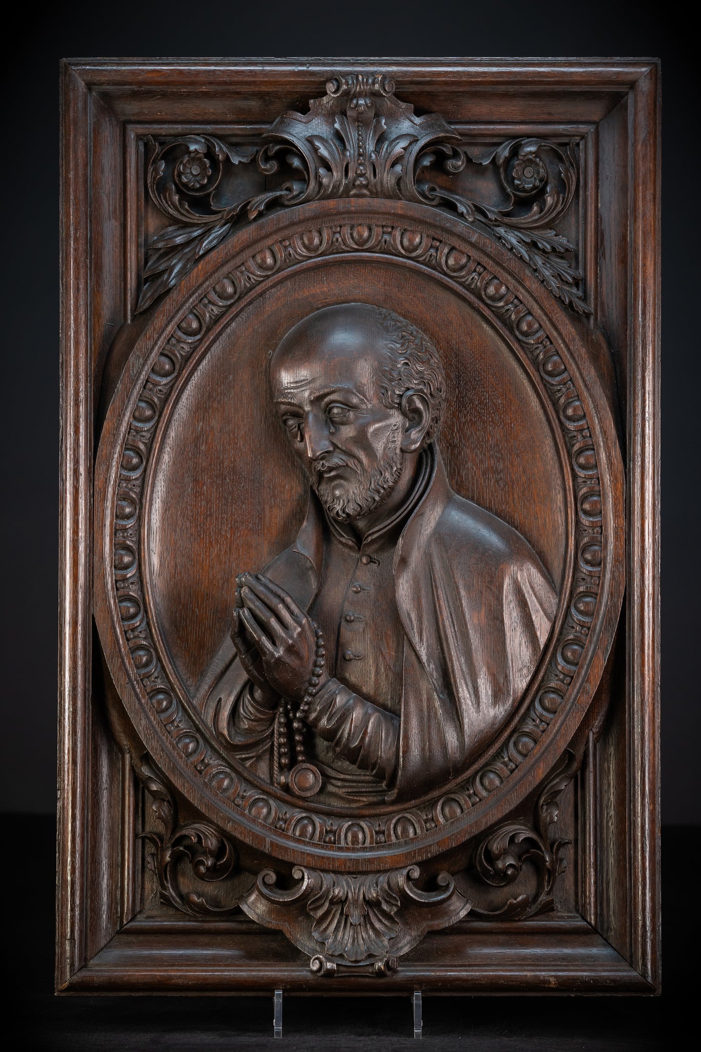 St Ignatius of Loyola Relief | Antique 1700s  26.6"/ 67.5 cm 