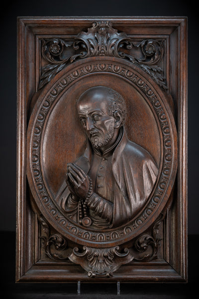 St Ignatius of Loyola Relief | Antique 1700s  26.6"/ 67.5 cm 
