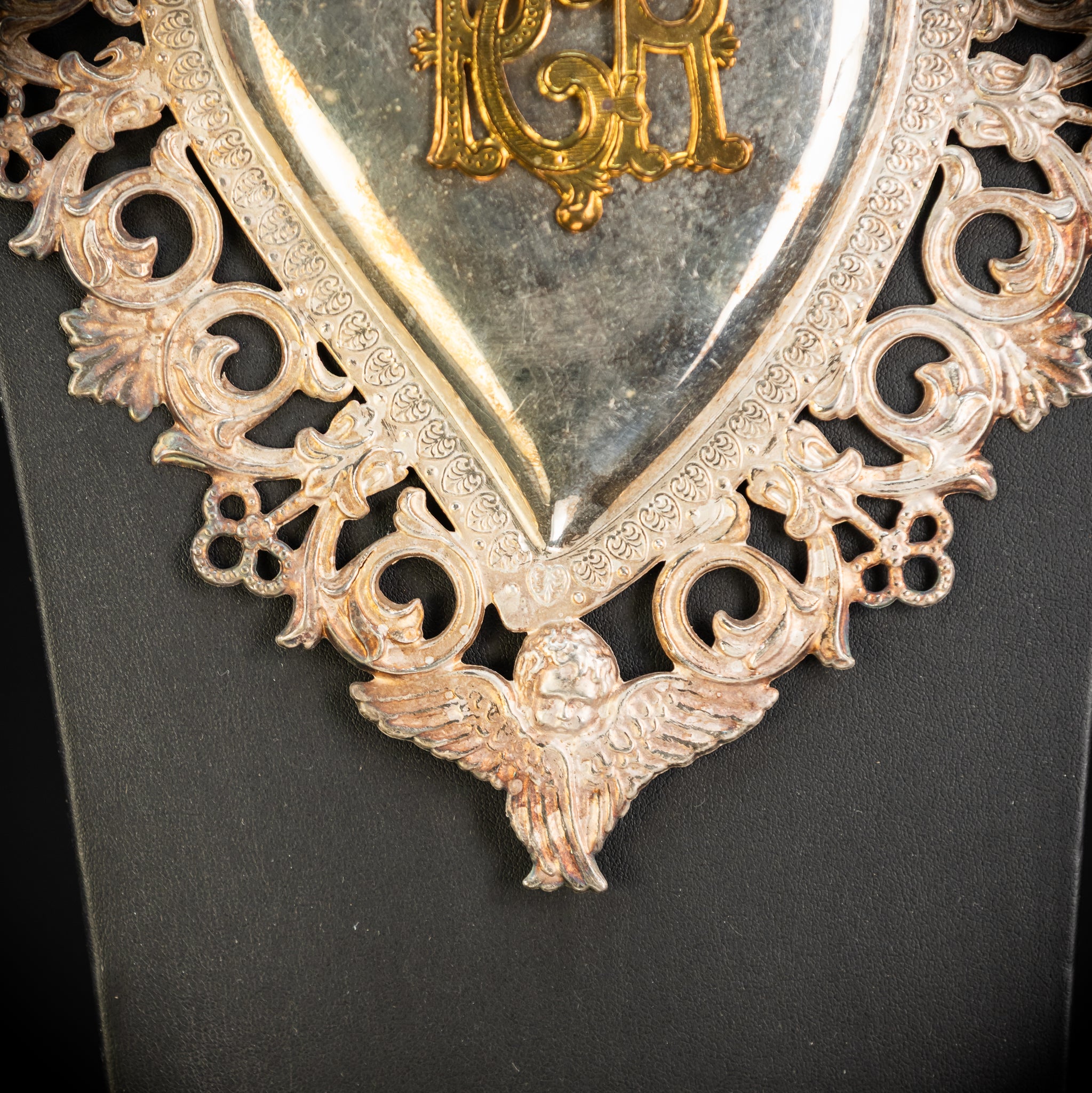 9.3" Solid Silver Votive Heart | 1800s  For Grace Received