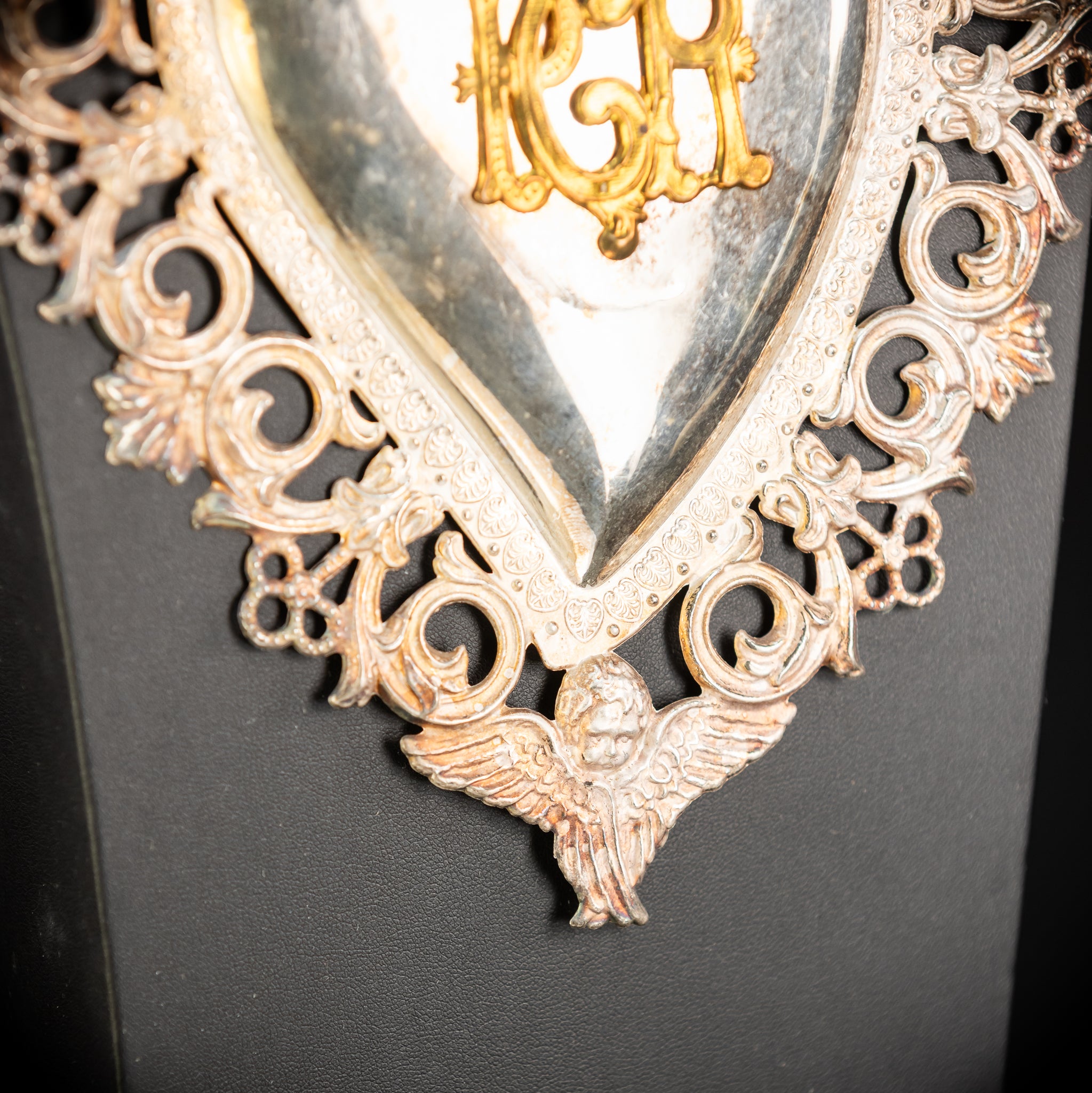 9.3" Solid Silver Votive Heart | 1800s  For Grace Received