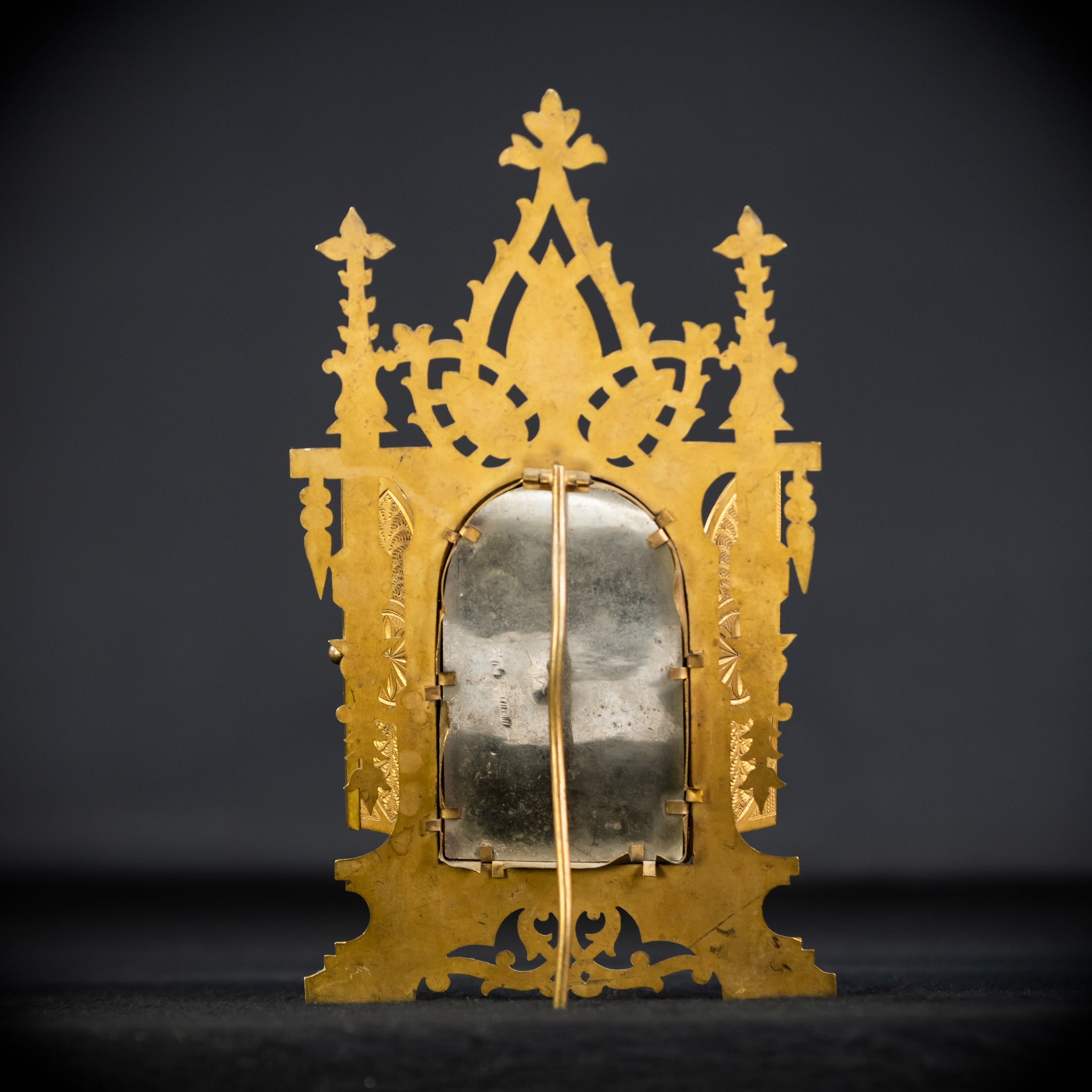 Ecce Homo Porcelain Painting in Brass Frame Icon | 9.4" / 24 cm