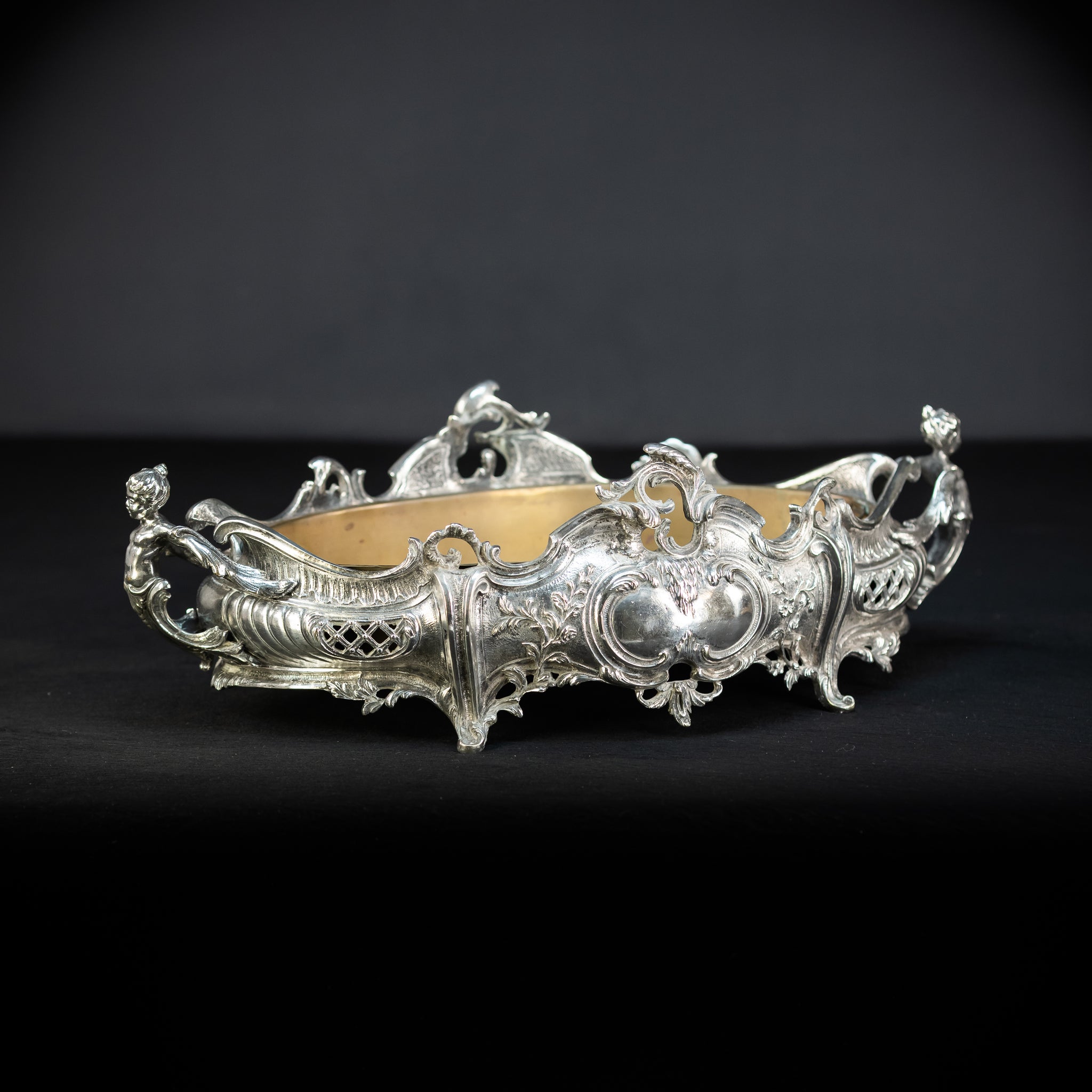 Jardiniere Silver Plated Antique 1700s | 18.5”