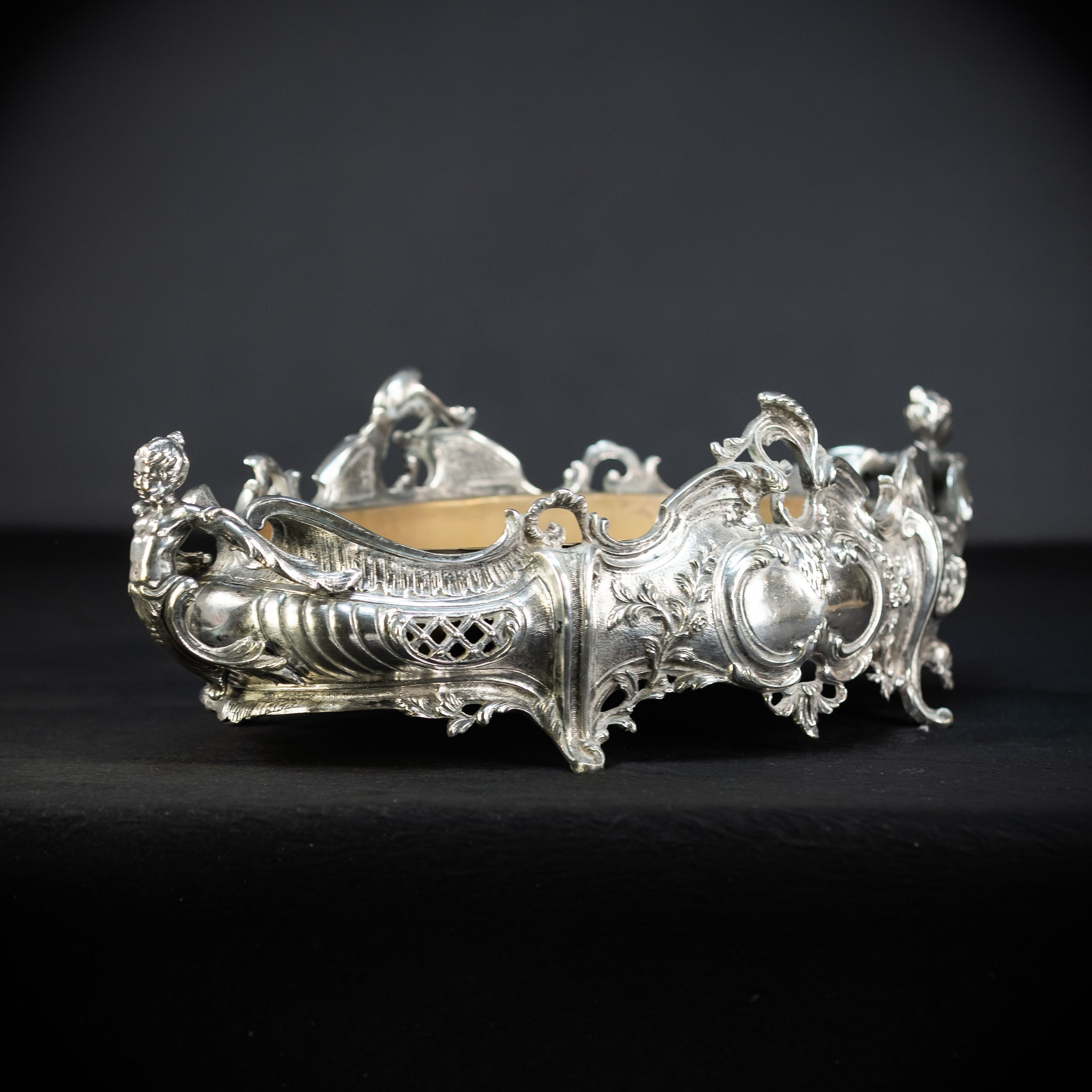 Jardiniere Silver Plated Antique 1700s | 18.5”