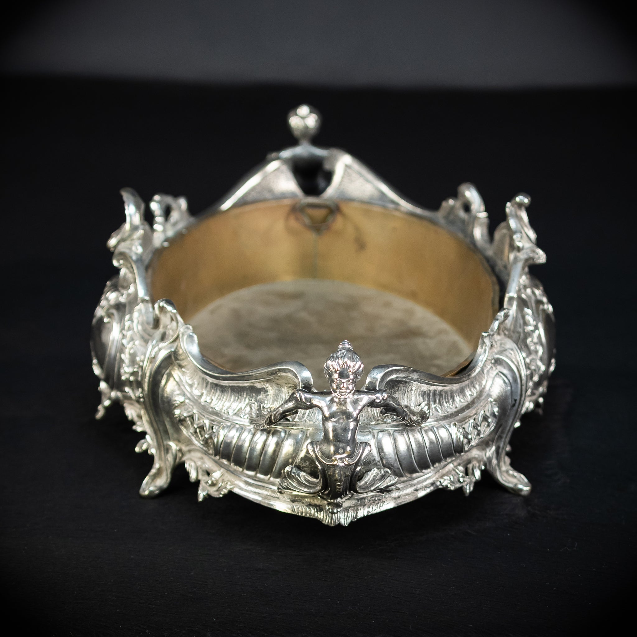 Jardiniere Silver Plated Antique 1700s | 18.5”