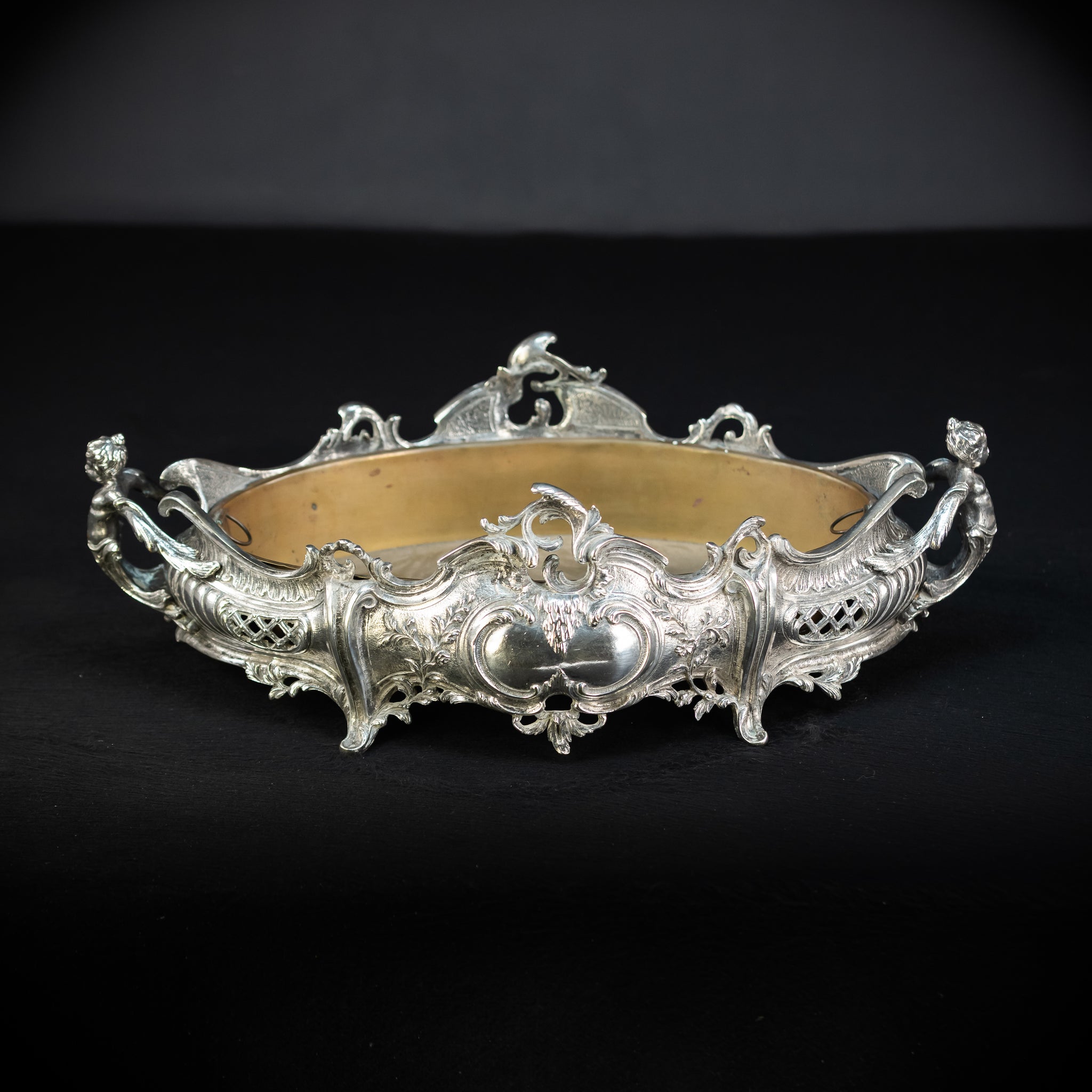 Jardiniere Silver Plated Antique 1700s | 18.5”