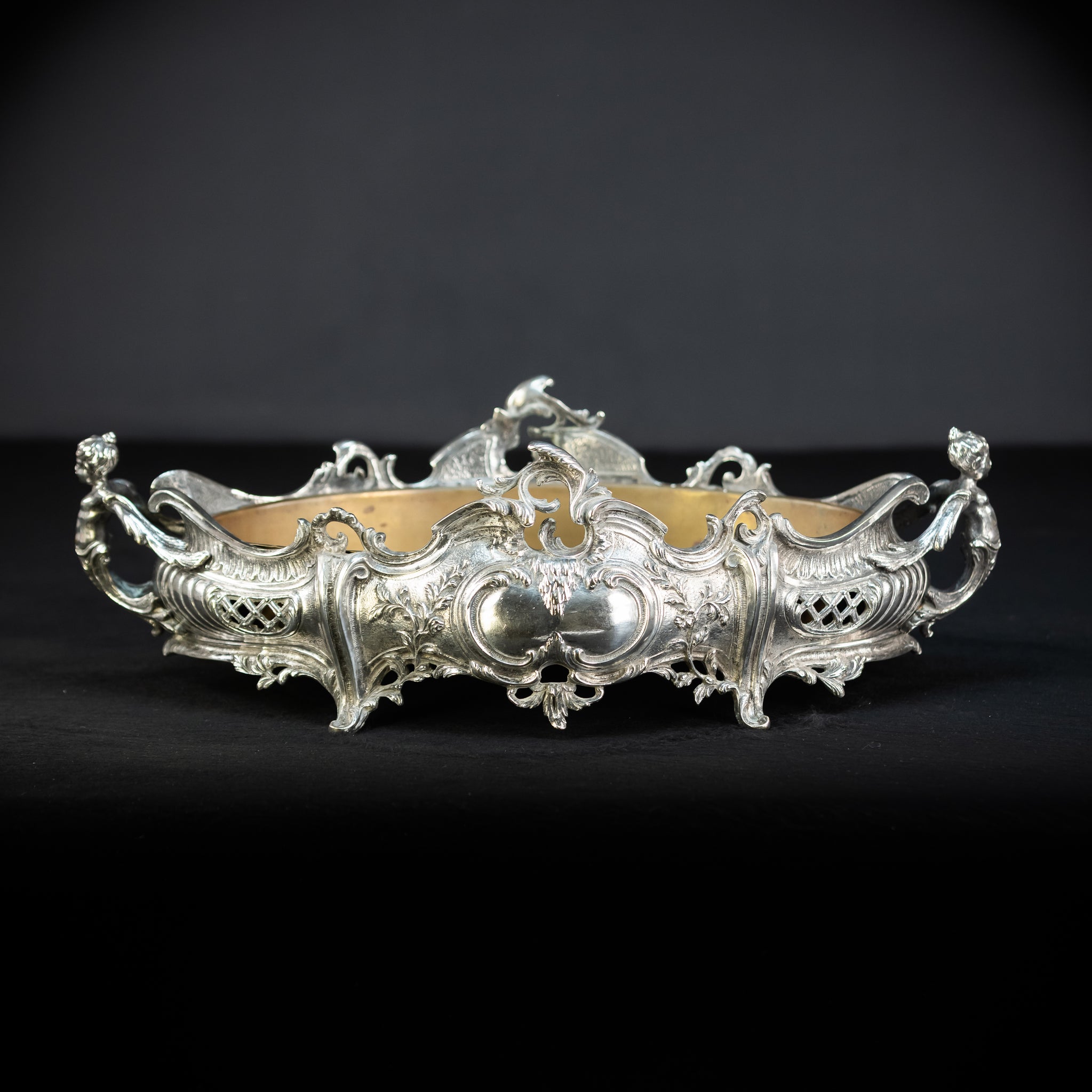Jardiniere Silver Plated Antique 1700s | 18.5”