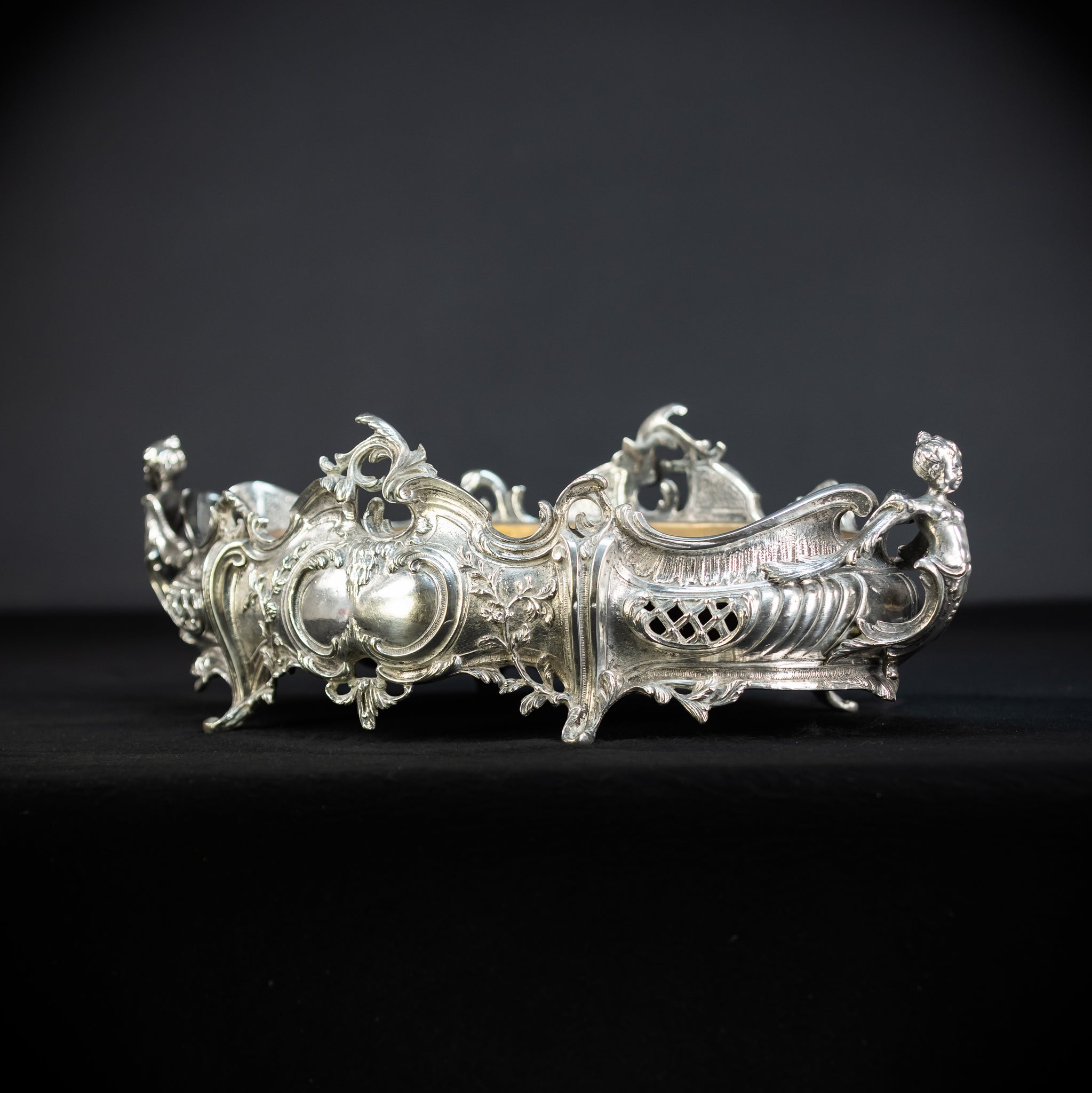 Jardiniere Silver Plated Antique 1700s | 18.5”