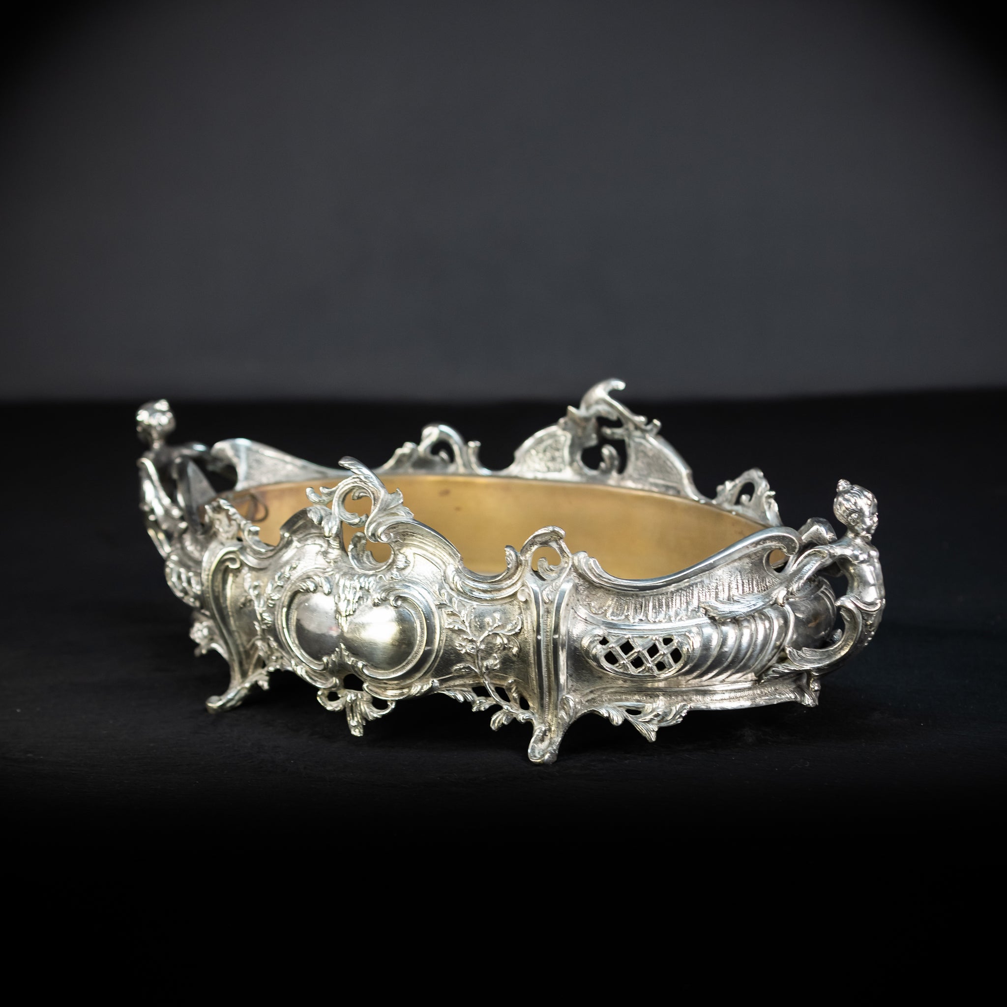 Jardiniere Silver Plated Antique 1700s | 18.5”