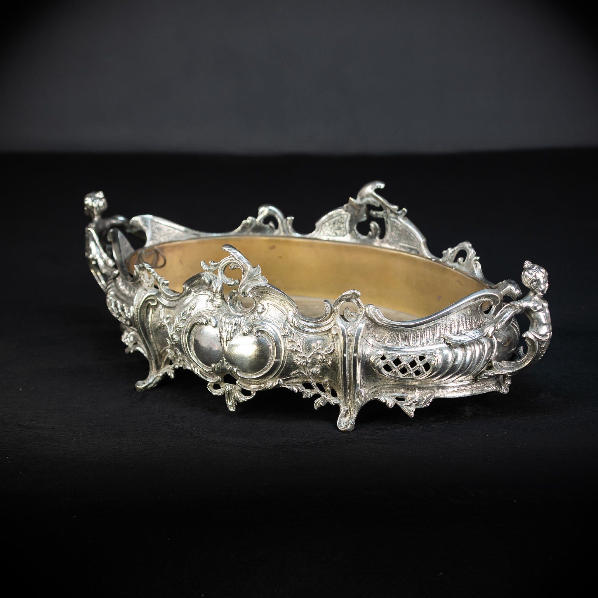 Jardiniere Silver Plated Antique 1700s | 18.5”