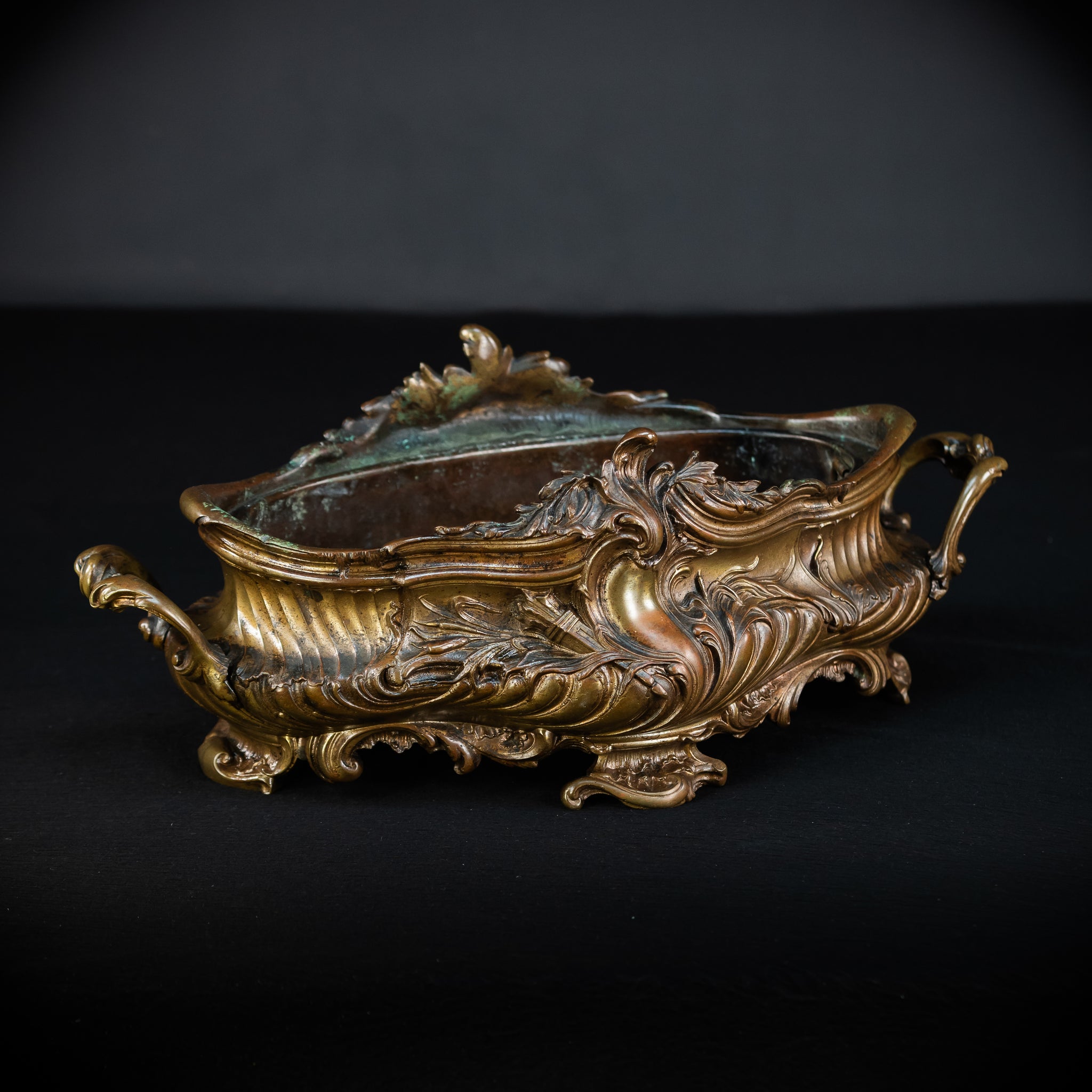 Jardiniere Bronze Antique | French 1800s | 17.7”