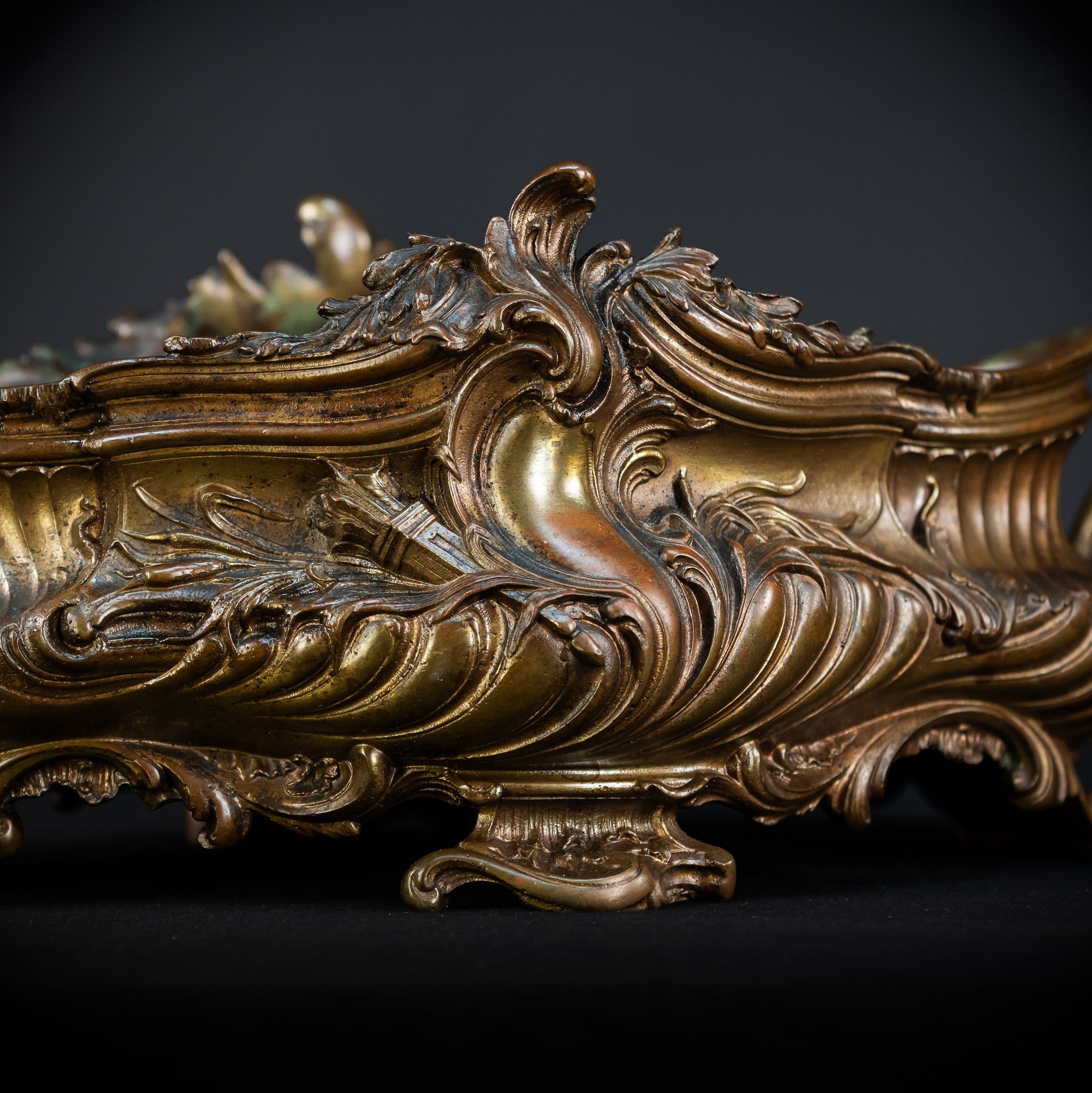 Jardiniere Bronze Antique | French 1800s | 17.7”