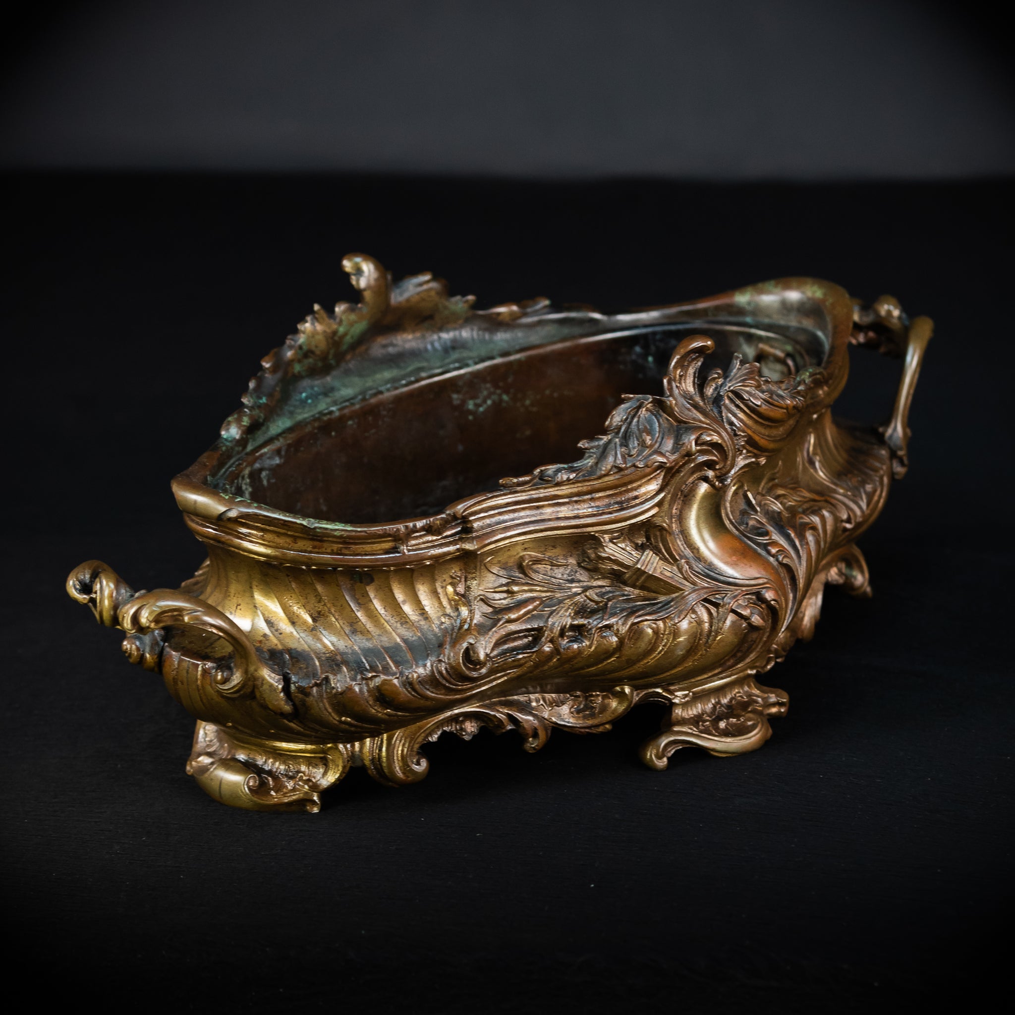 Jardiniere Bronze Antique | French 1800s | 17.7”