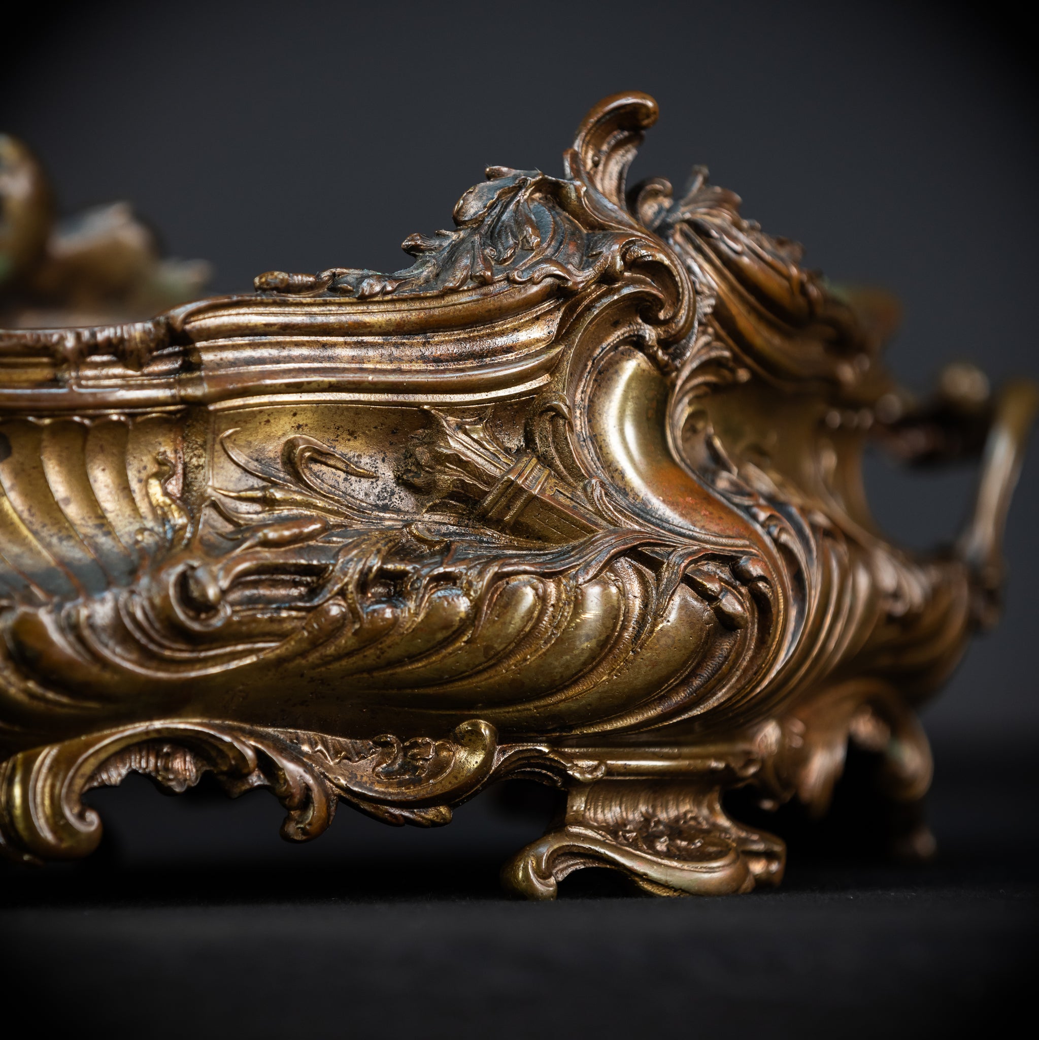 Jardiniere Bronze Antique | French 1800s | 17.7”