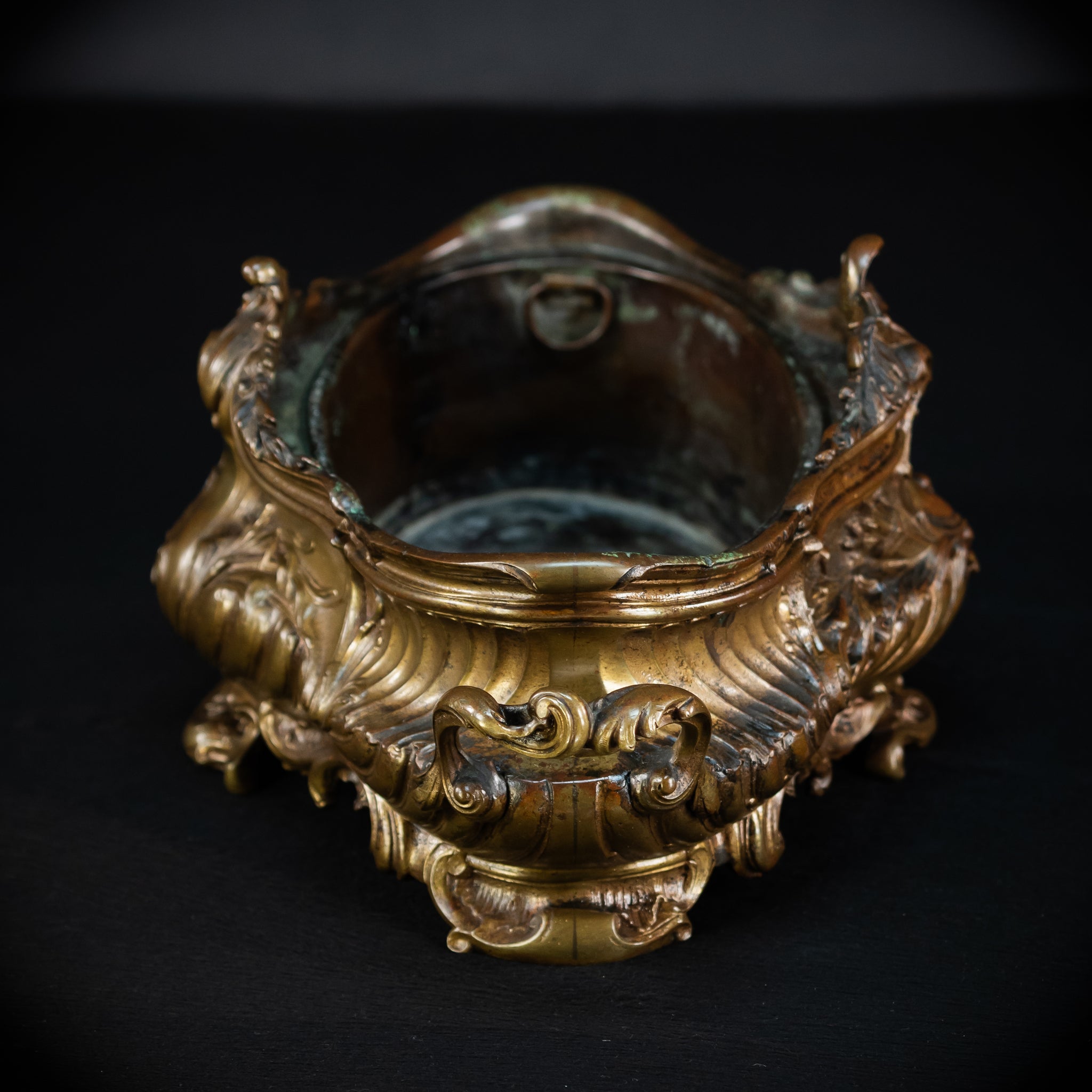 Jardiniere Bronze Antique | French 1800s | 17.7”