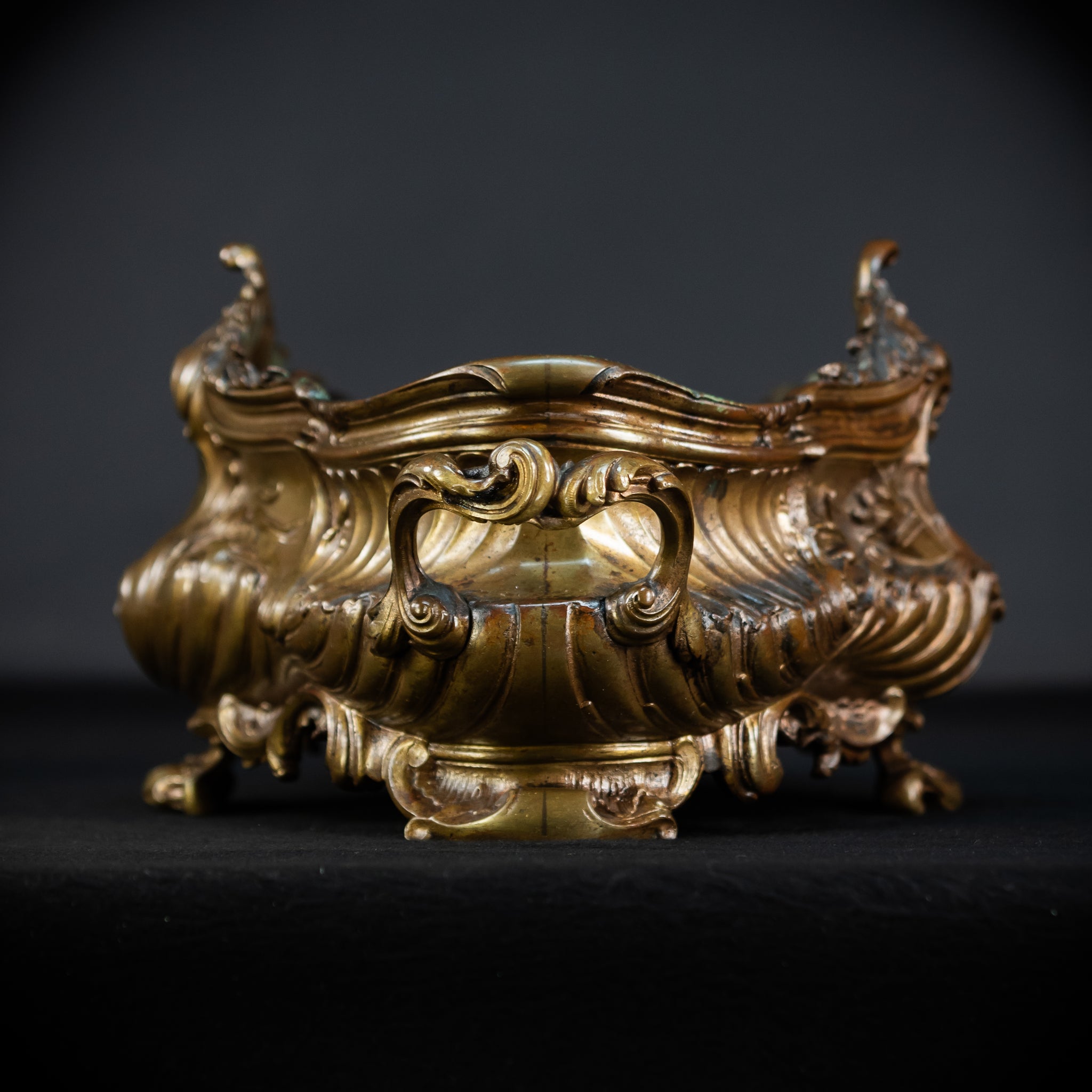 Jardiniere Bronze Antique | French 1800s | 17.7”