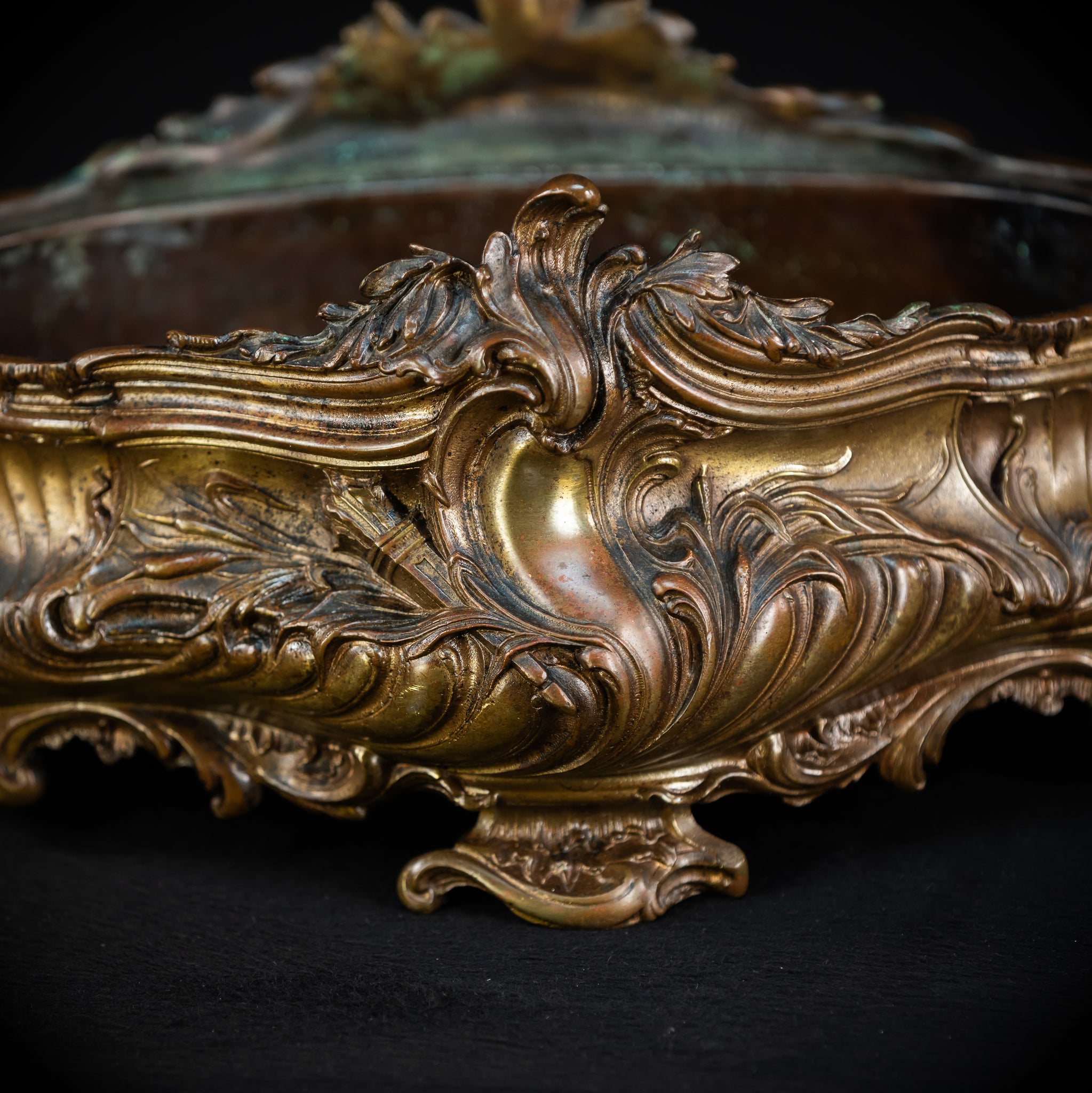 Jardiniere Bronze Antique | French 1800s | 17.7”
