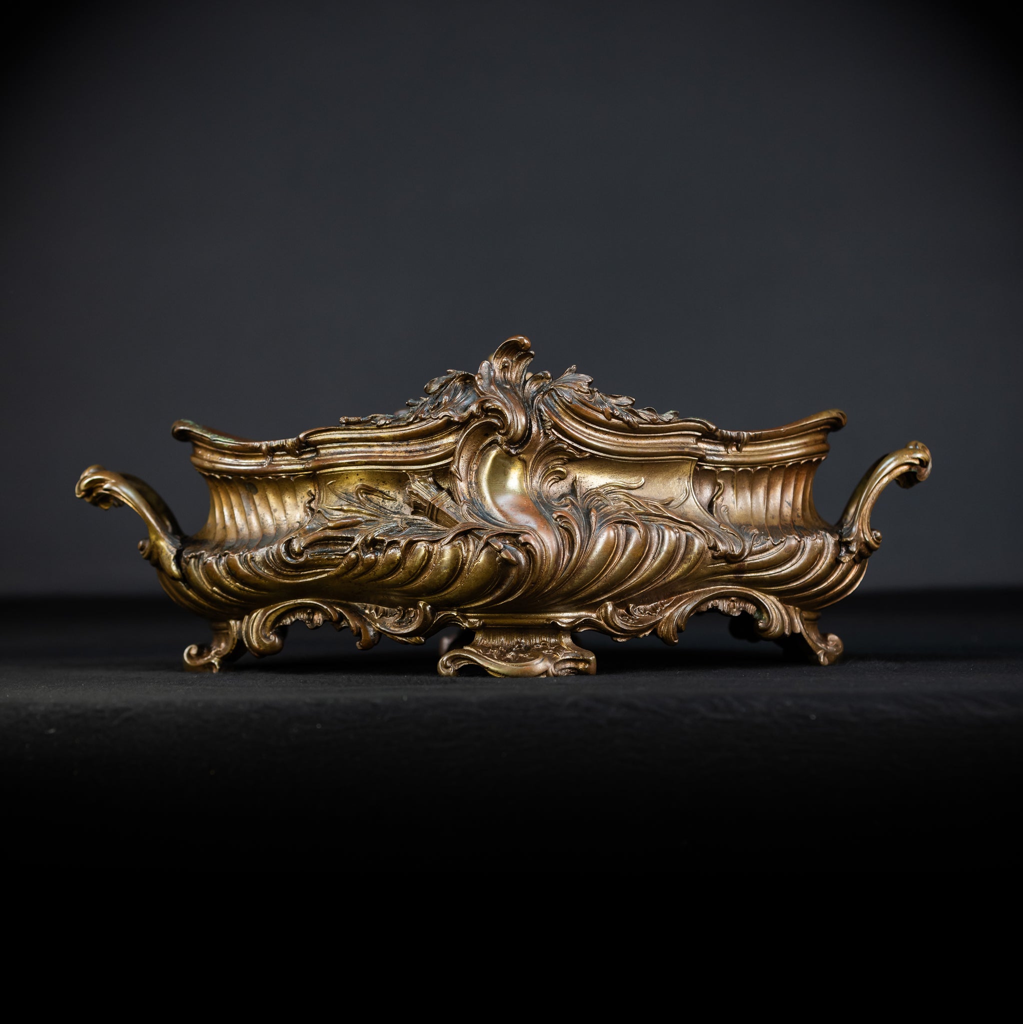 Jardiniere Bronze Antique | French 1800s | 17.7”