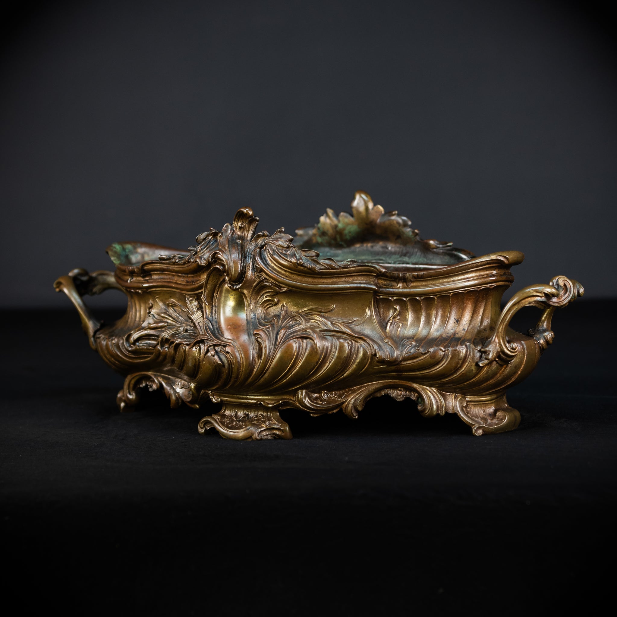 Jardiniere Bronze Antique | French 1800s | 17.7”