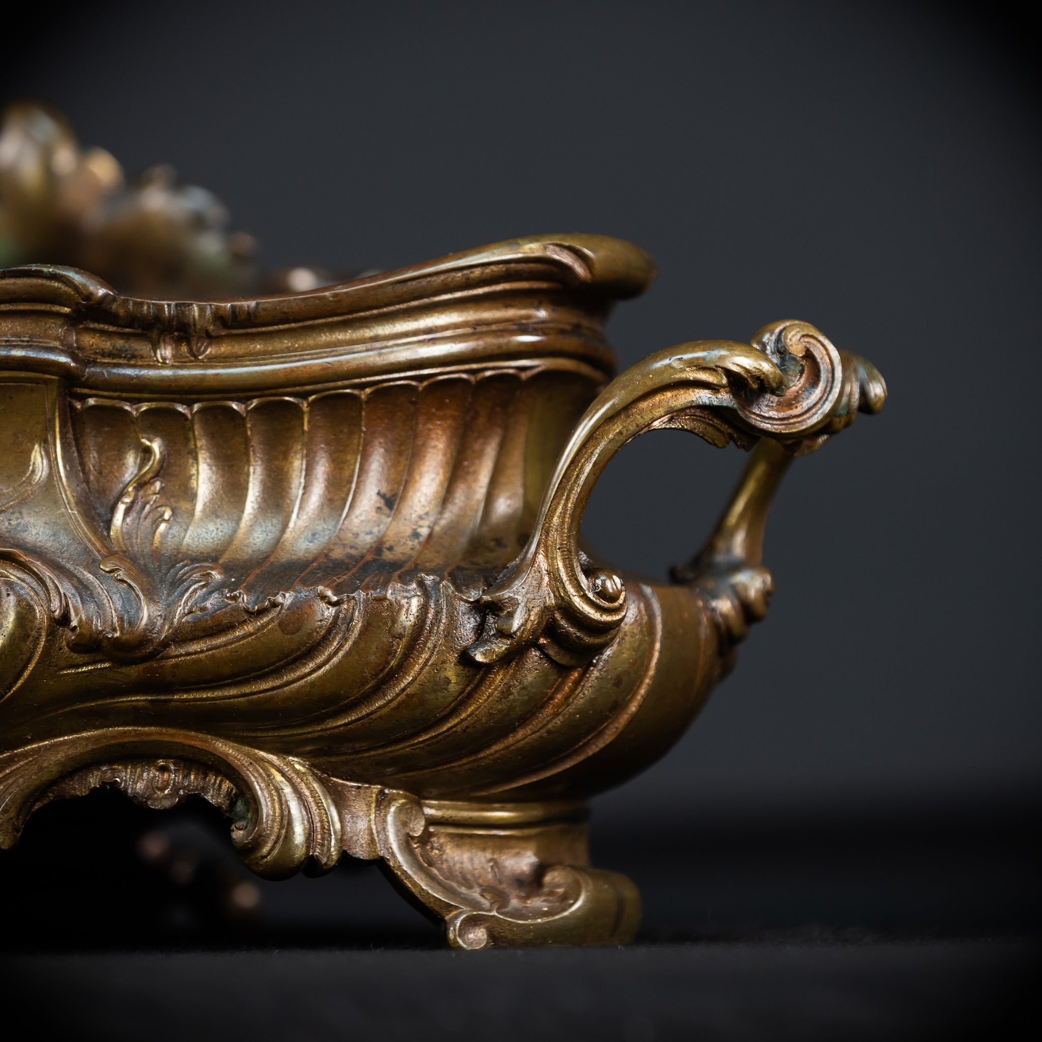 Jardiniere Bronze Antique | French 1800s | 17.7”