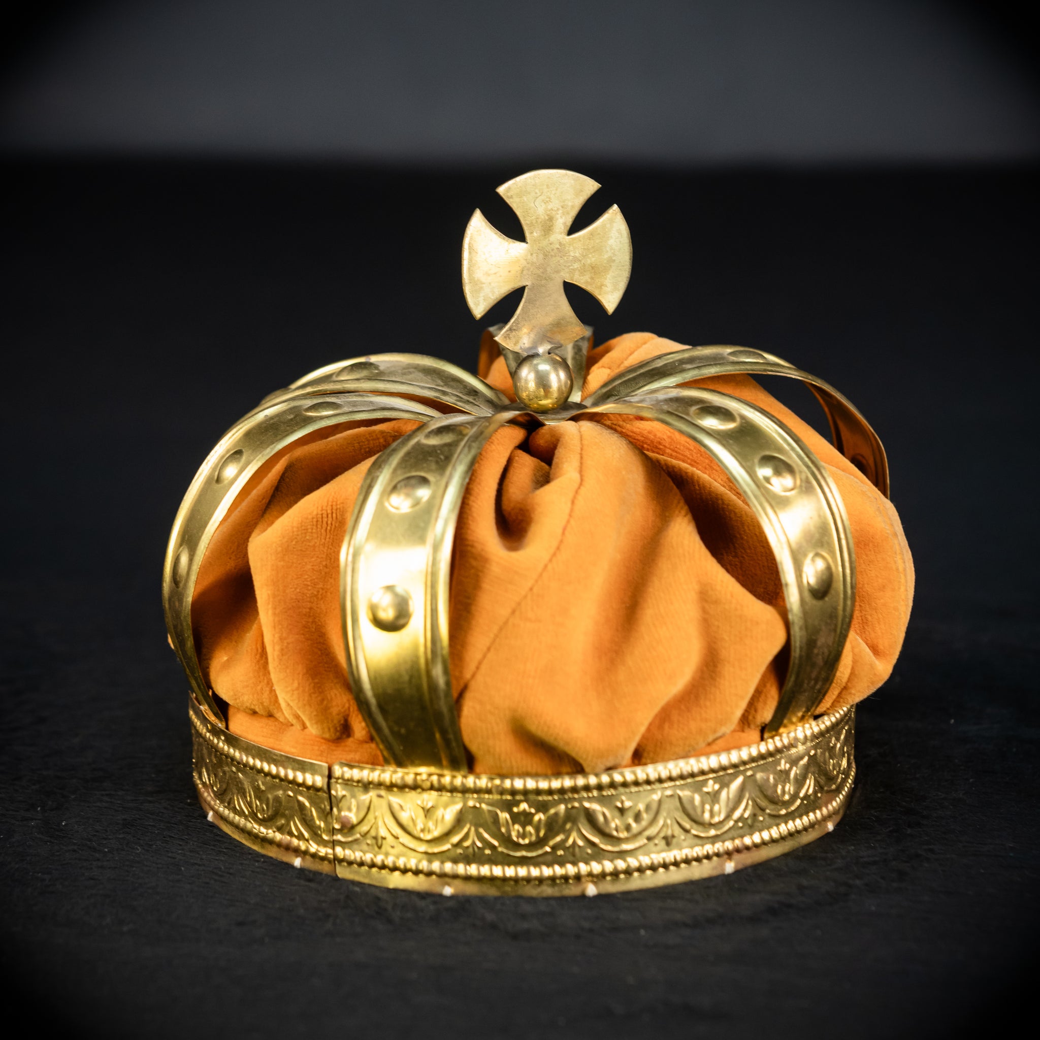 Head Crown Brass  | Antique 1900s | 8.3”