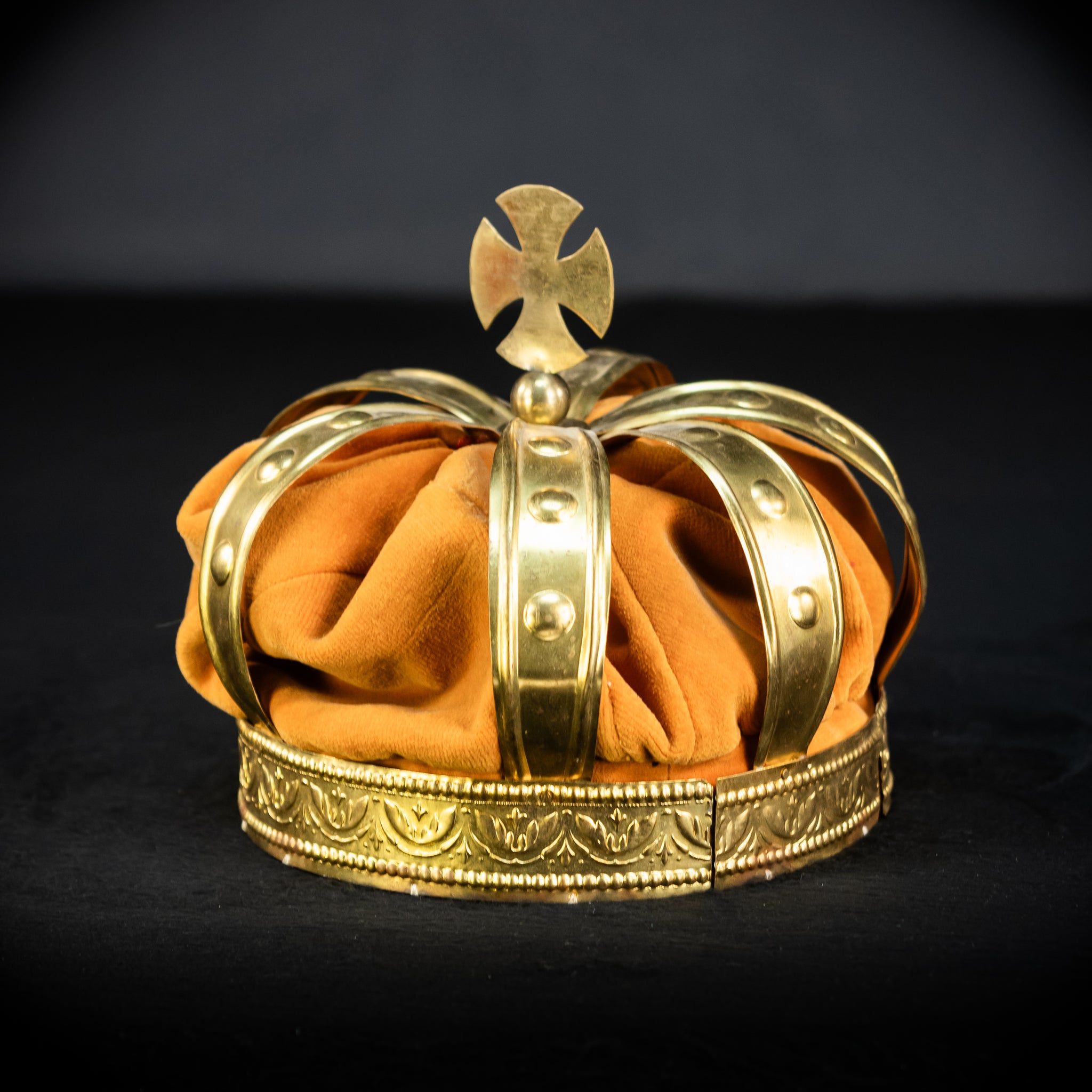 Head Crown Brass  | Antique 1900s | 8.3”