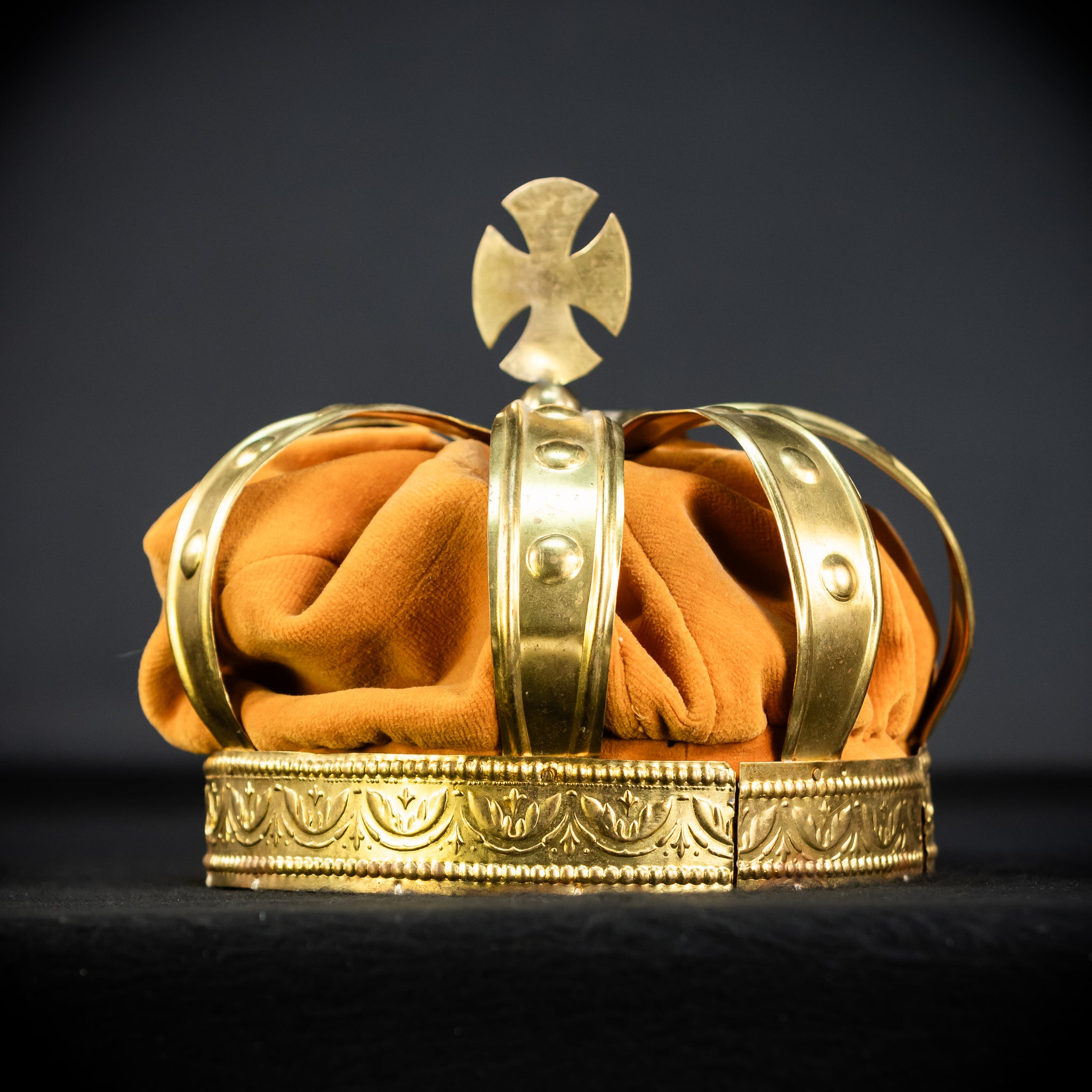 Head Crown Brass  | Antique 1900s | 8.3”