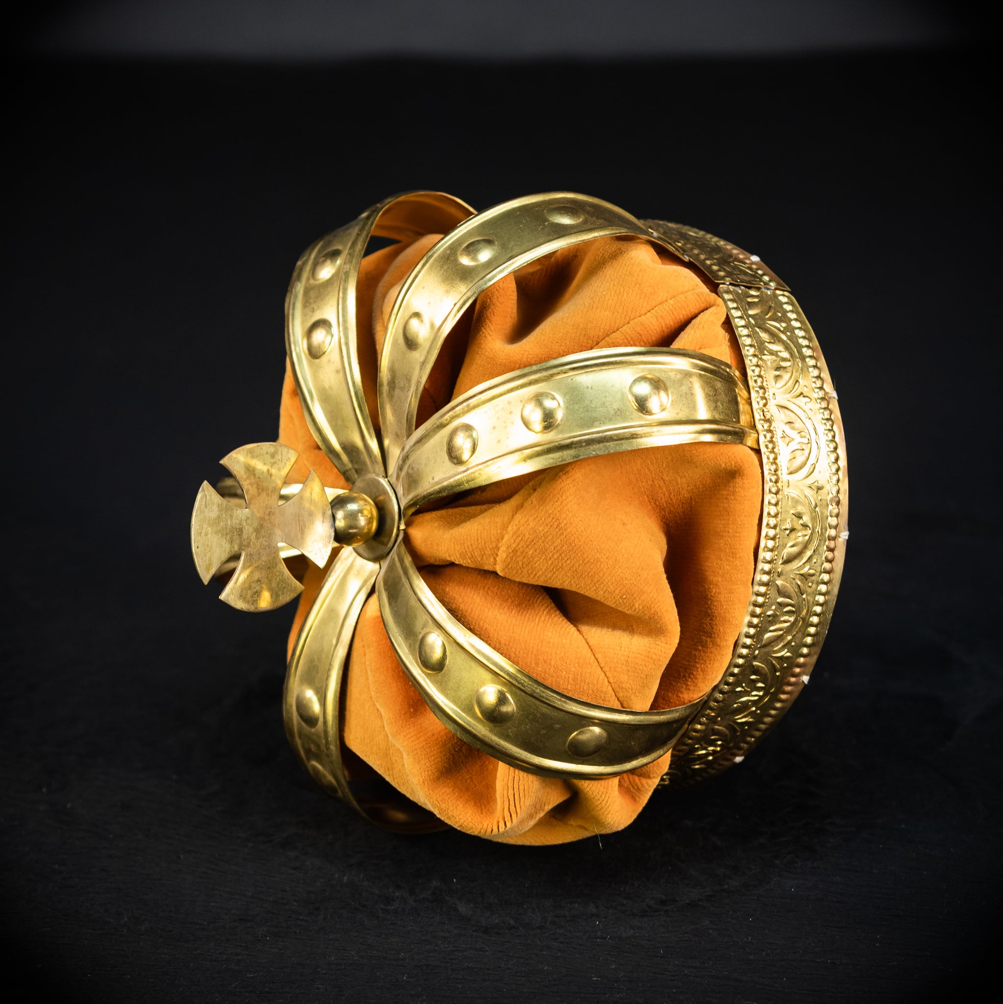 Head Crown Brass  | Antique 1900s | 8.3”