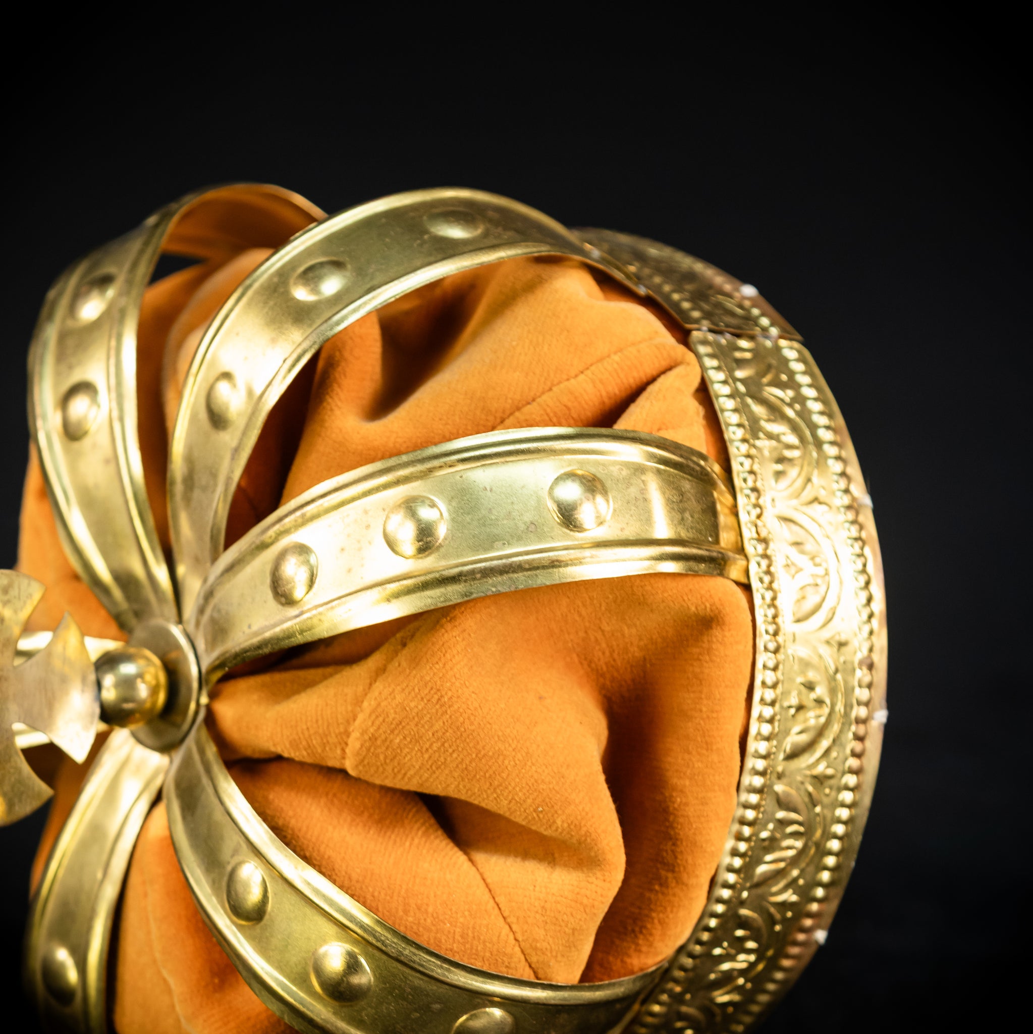 Head Crown Brass  | Antique 1900s | 8.3”